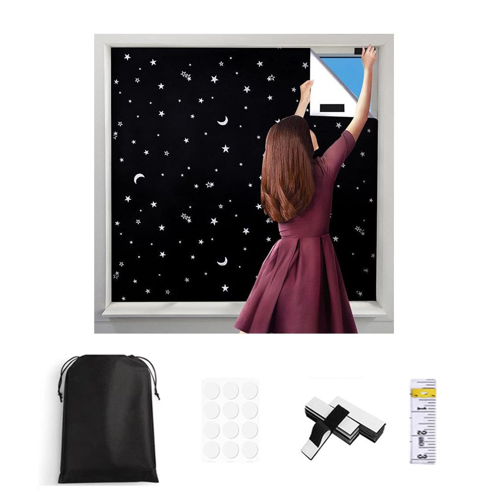 Verdunklungsrollo Fenster Verdunklungsstoff, Dachfenster Verdunkelung Sonne günstig online kaufen