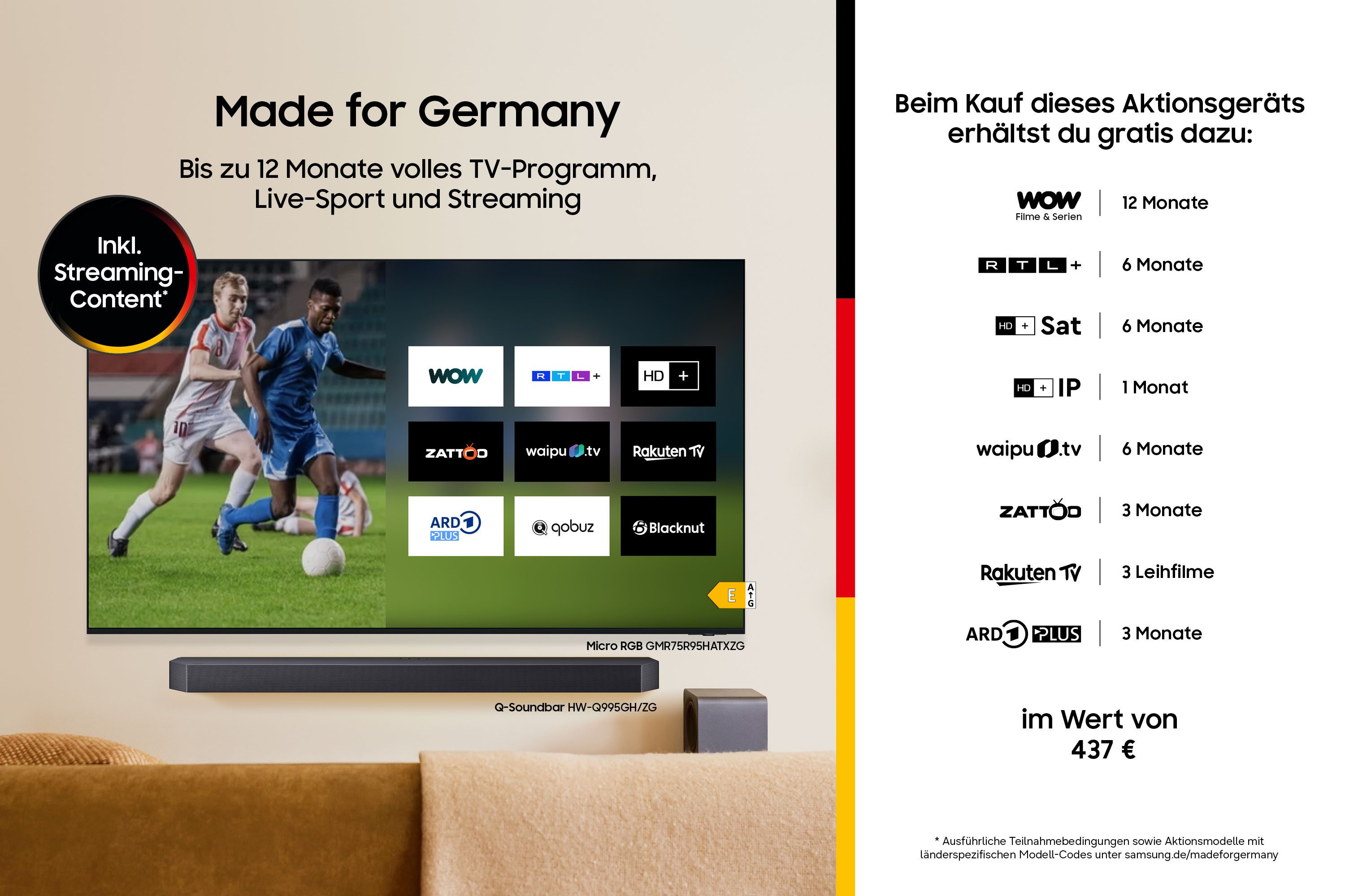 Samsung GU85M80HAU Mini-LED-Fernseher (214 cm/85 Zoll, 4K Ultra HD, Smart-TV)