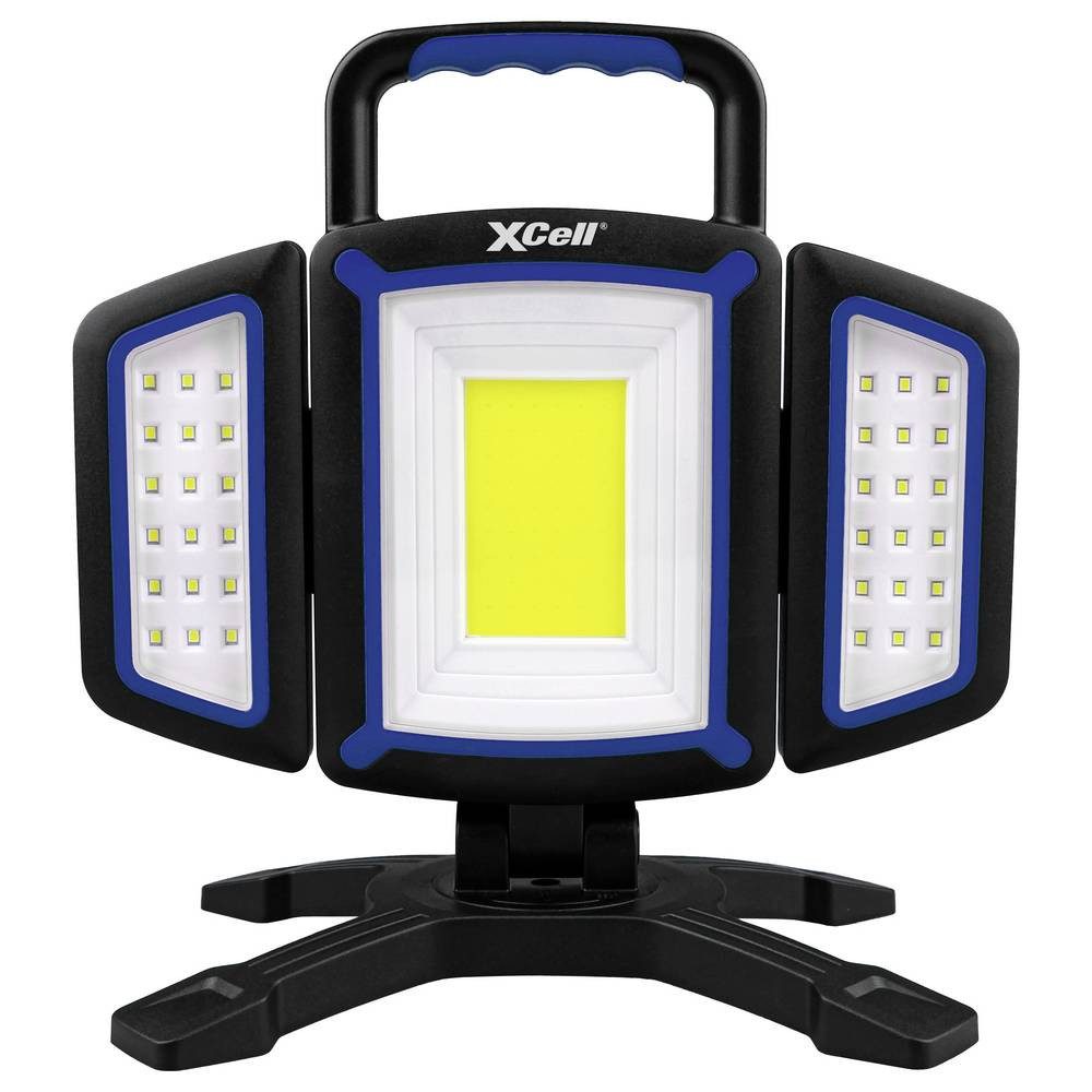 XCell Arbeitsleuchte 151274 COB LED Akku-Arbeitsleuchte akkubetrieben 1600 lm, Stativmontage möglich, Magnetischer Fuß, Als Powerbank verwendbar, ink