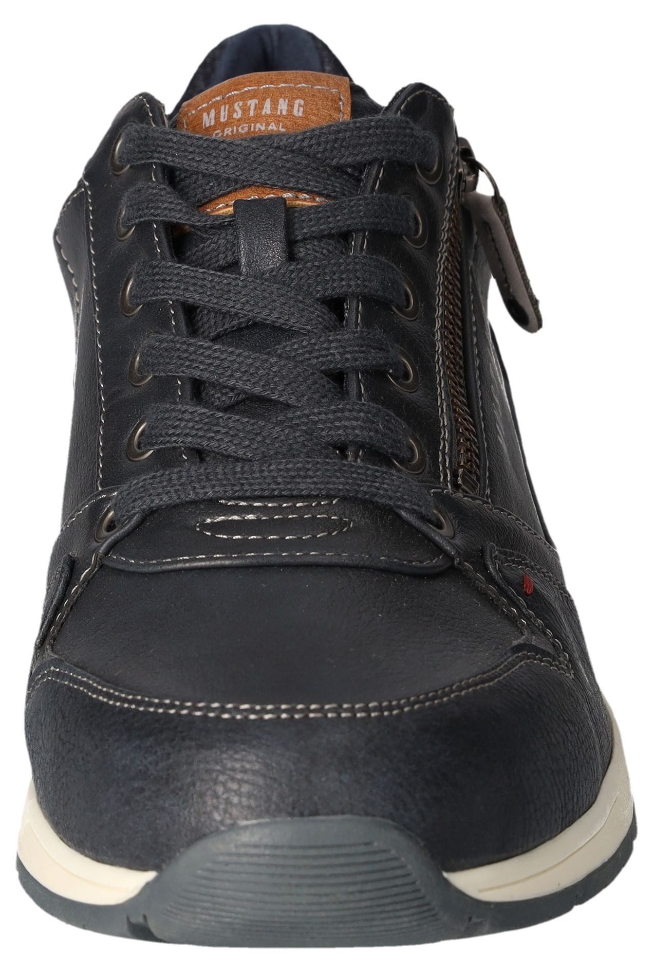 Mustang Shoes Sneaker, Freizeitschuh, Schnürschuh mit Außenreißverschluss