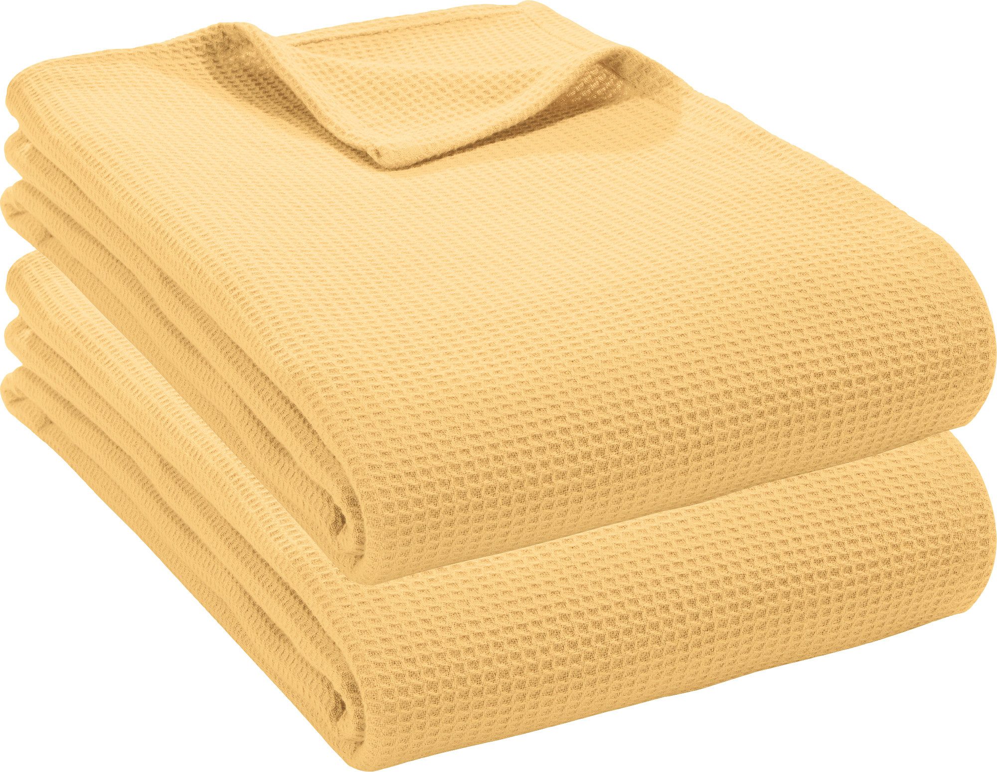 Wohndecke Sommerdecke "Topeka" 2er-Pack, Erwin Müller, Waffelpiqué Uni