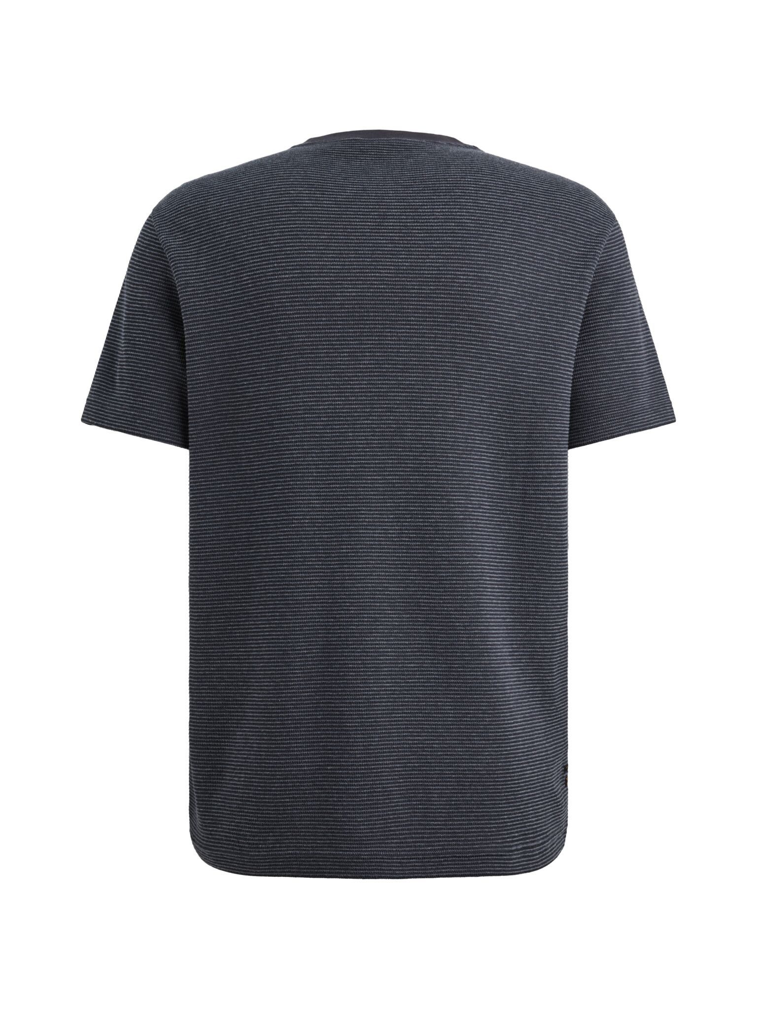 PME LEGEND T-Shirt - Shirt mit zweifarbigem Streifenmuster und Struktur - PME Kurzarmshir
