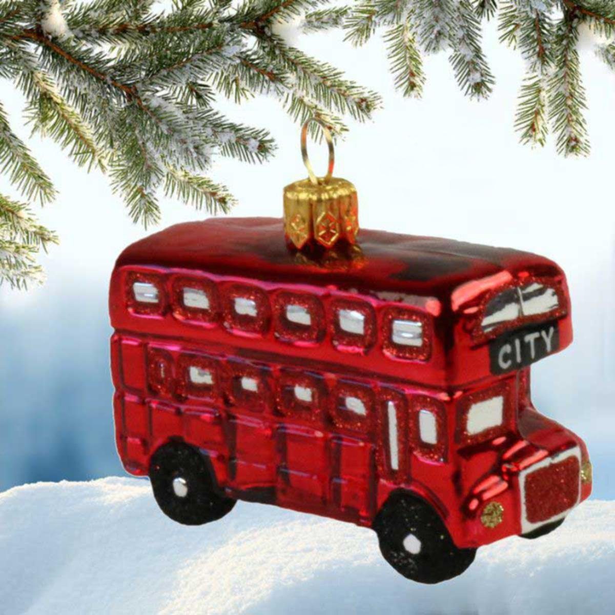 Christbaum-Hänger 440s (1-tlg) Christbaumschmuck 440s Doppeldeckerbus London