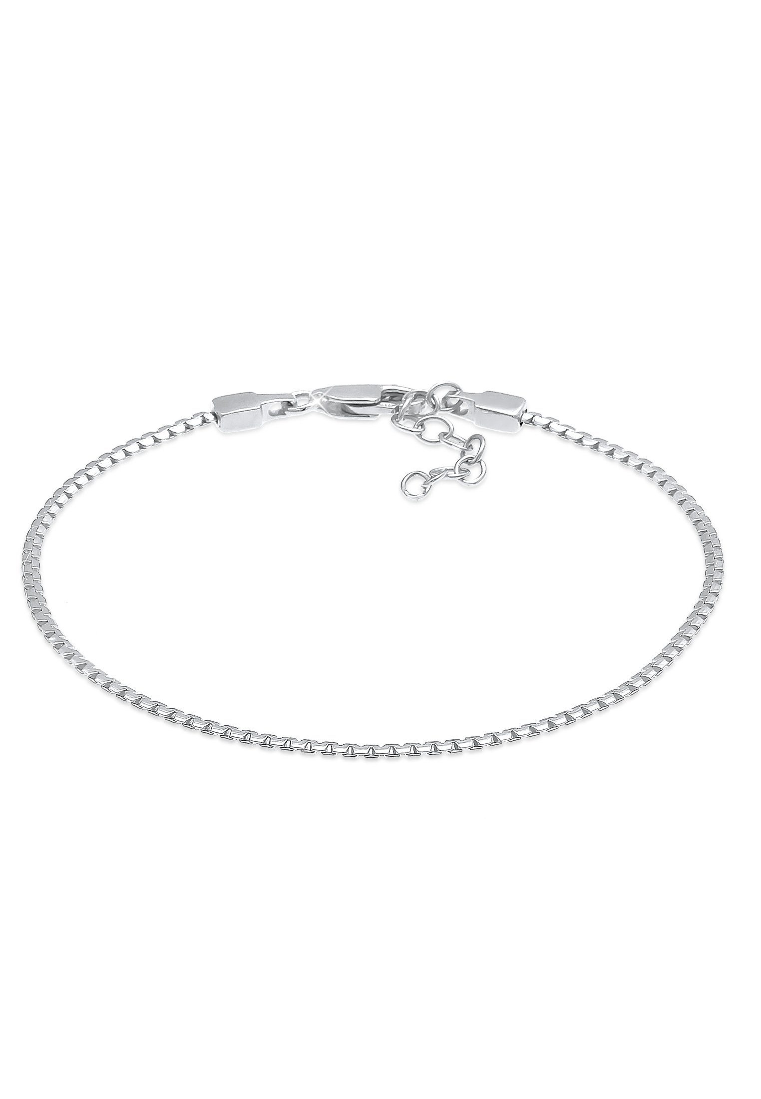 925 Silber Gliederarmband Schlangenkette Elli Basic Flach Oval