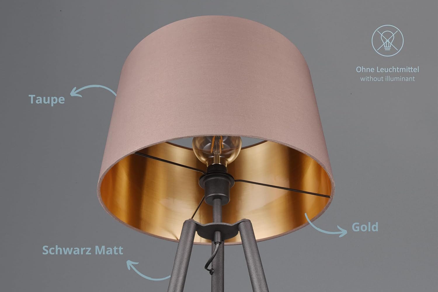 lightling Stehlampe Coby, ohne Leuchtmittel, mit günstig online kaufen