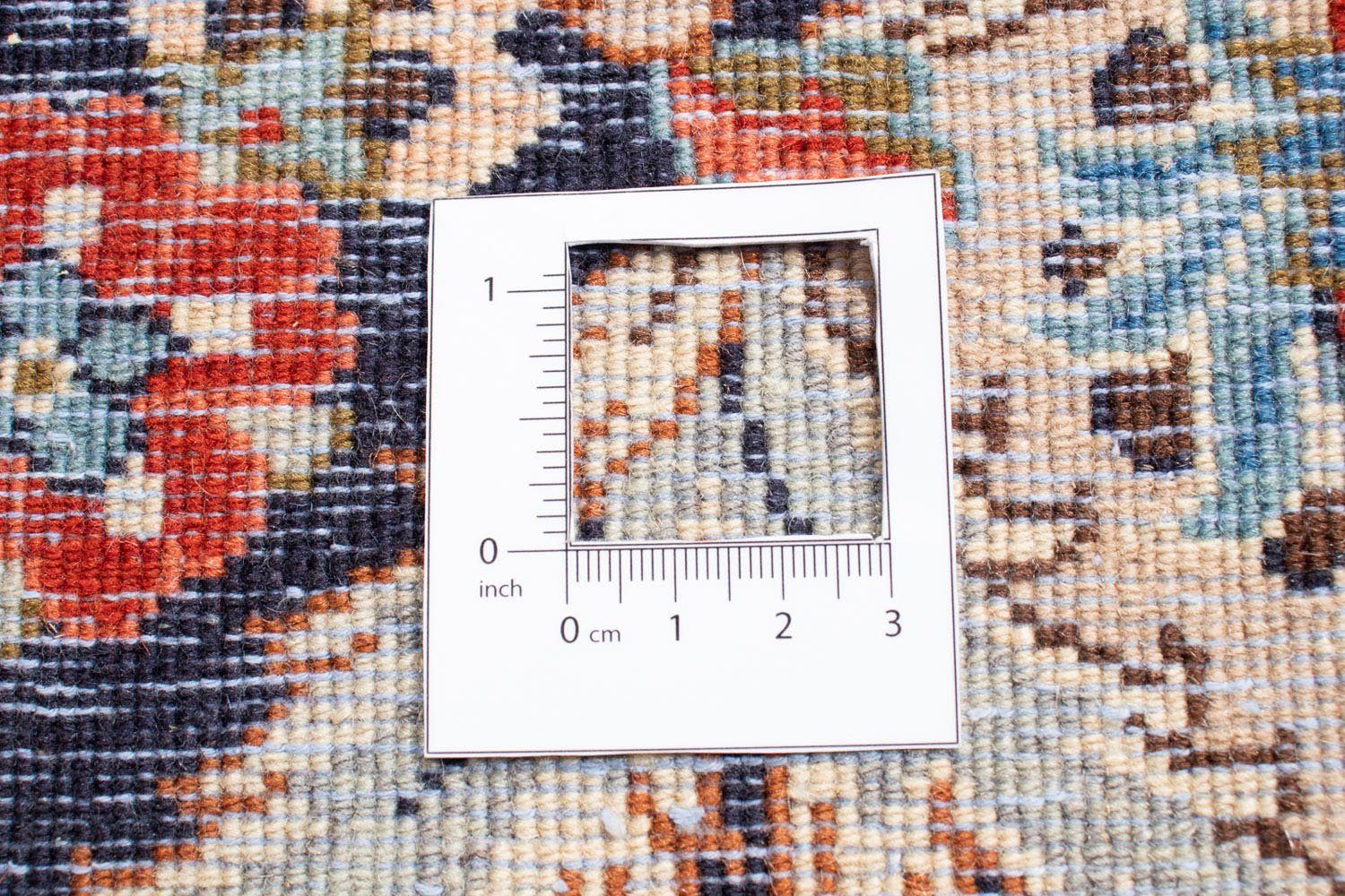 Orientteppich Perser - Keshan 10 300 Einzelstück - 205 mit mm, - Zertifikat morgenland, Wohnzimmer, Handgeknüpft, cm Höhe: rechteckig, dunkelrot, x