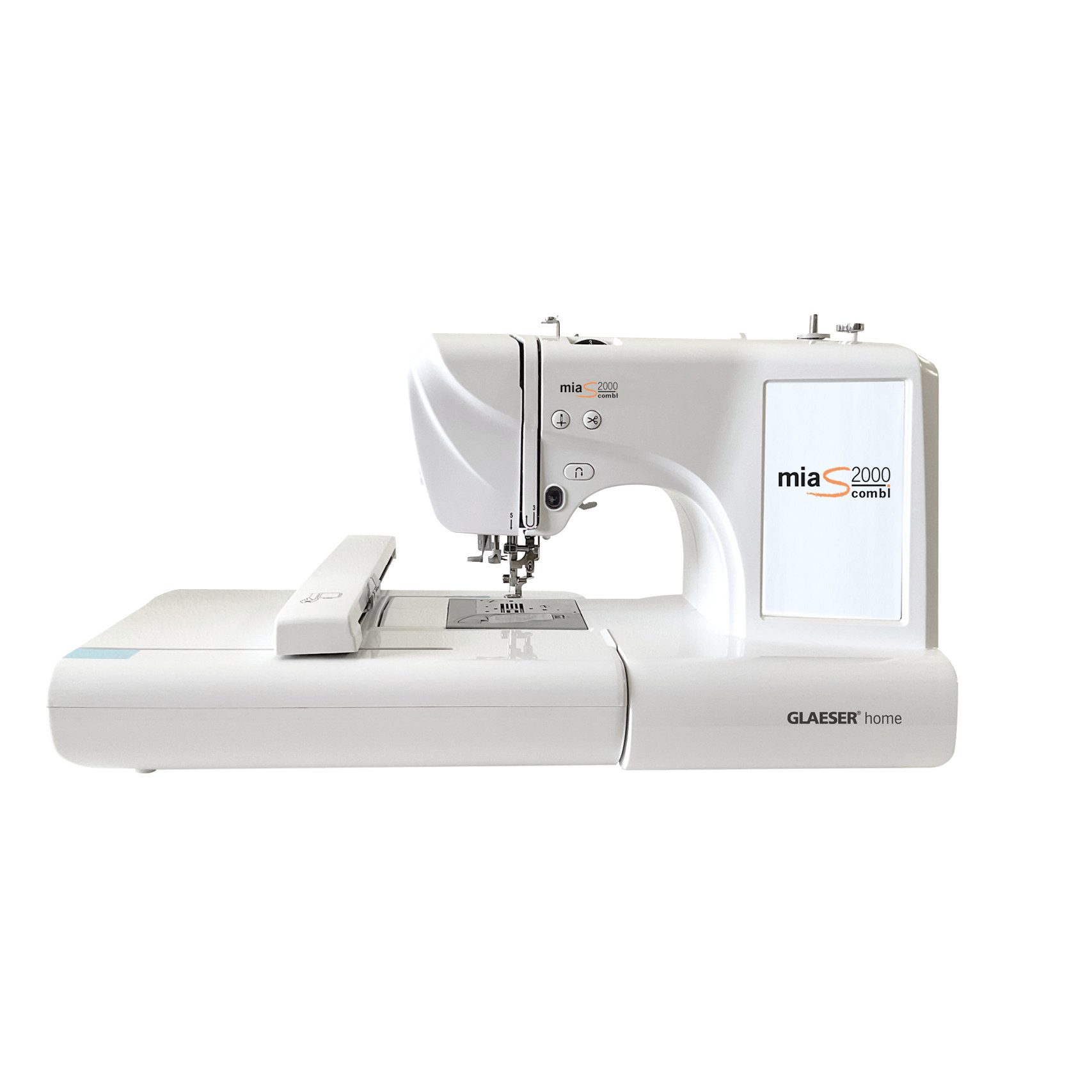 GLAESER home Näh- und Stickmaschine GLAESERhome miaS2000combi Stick- & Nähmaschine, 160 Programme
