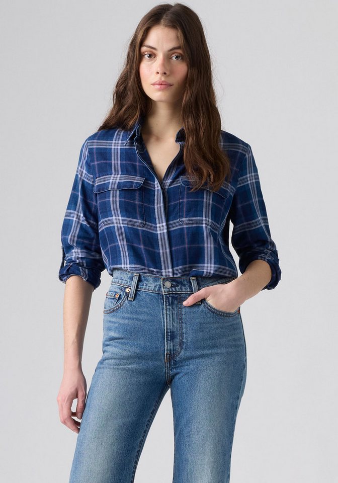Levi's® Hemdbluse Krempelärmel mit Riegel