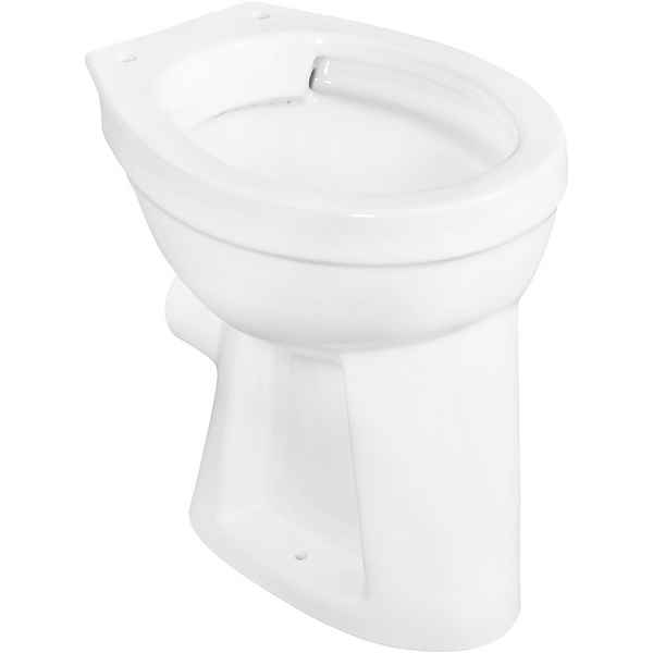 CORNAT Flachspül-WC, bodenstehend, Abgang waagerecht, spülrandlos