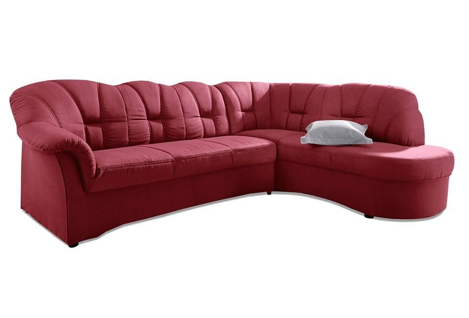 DOMO collection Ecksofa Papenburg, zeitlose Rückensteppung, günstig online kaufen