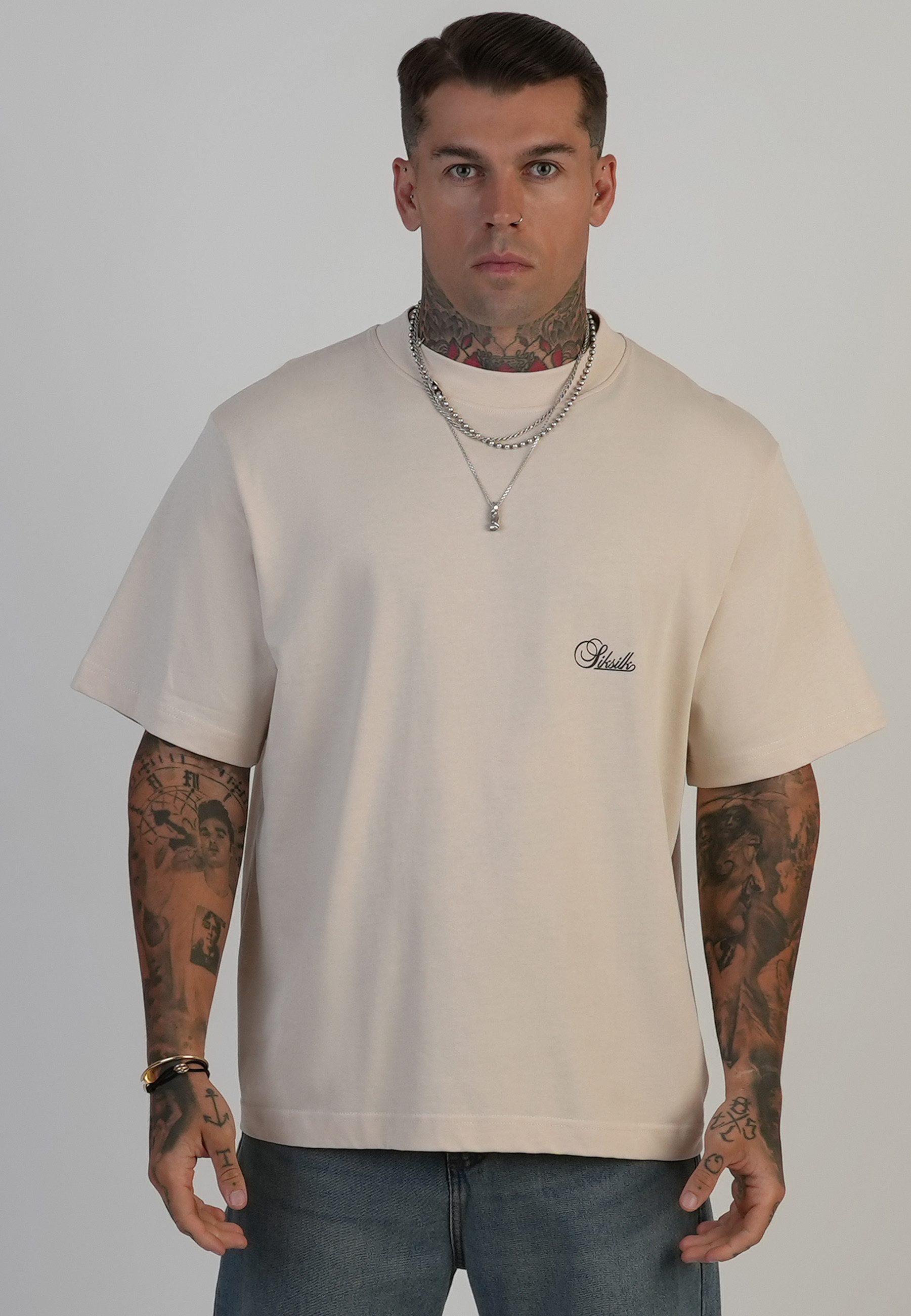 Siksilk T-Shirt SikSilk Herren Oversized T-Shirt günstig online kaufen
