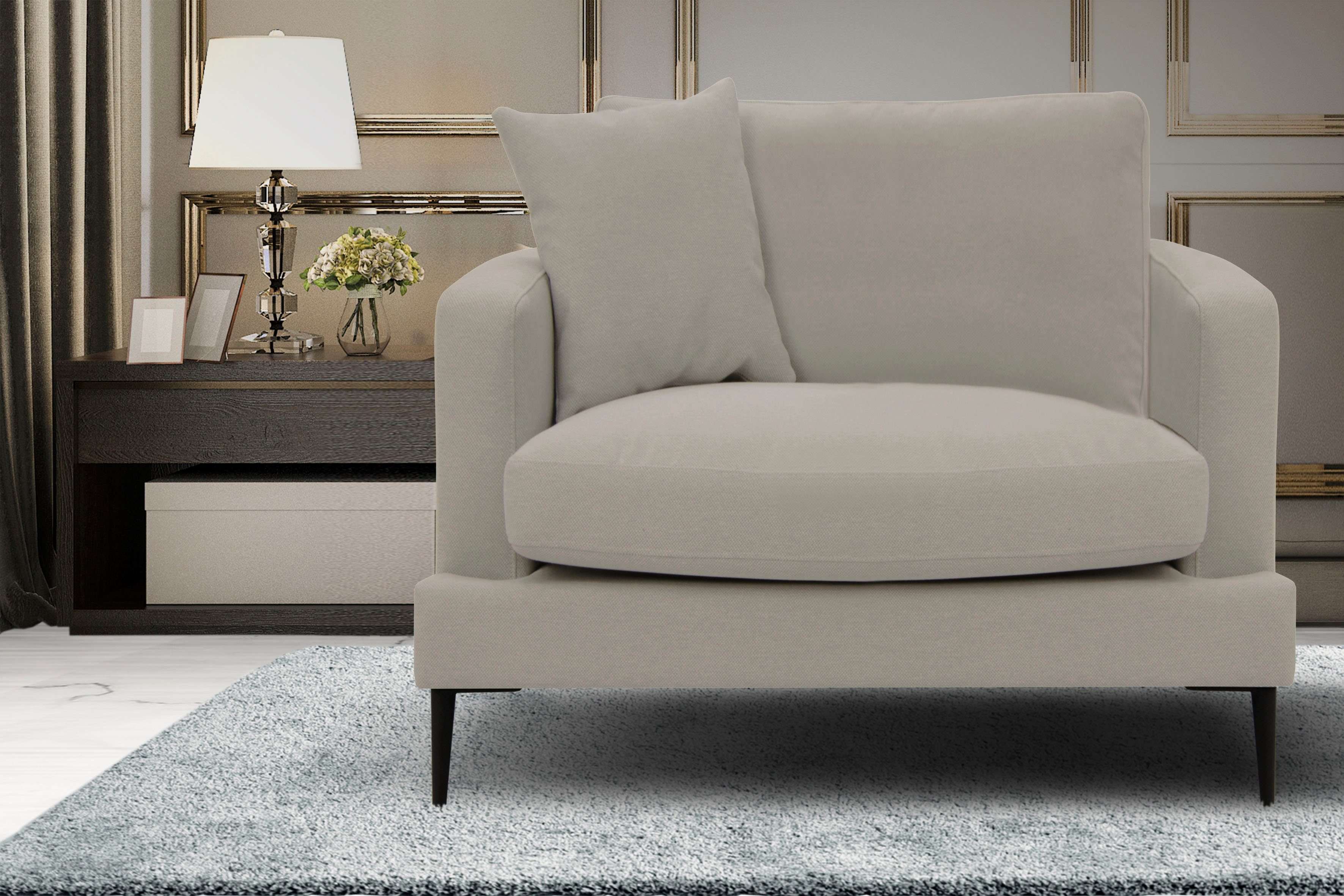 Leonique Sessel "Cozy Loungesessel, Designersessel, Maße B/T/H: 91/97/80 cm günstig online kaufen