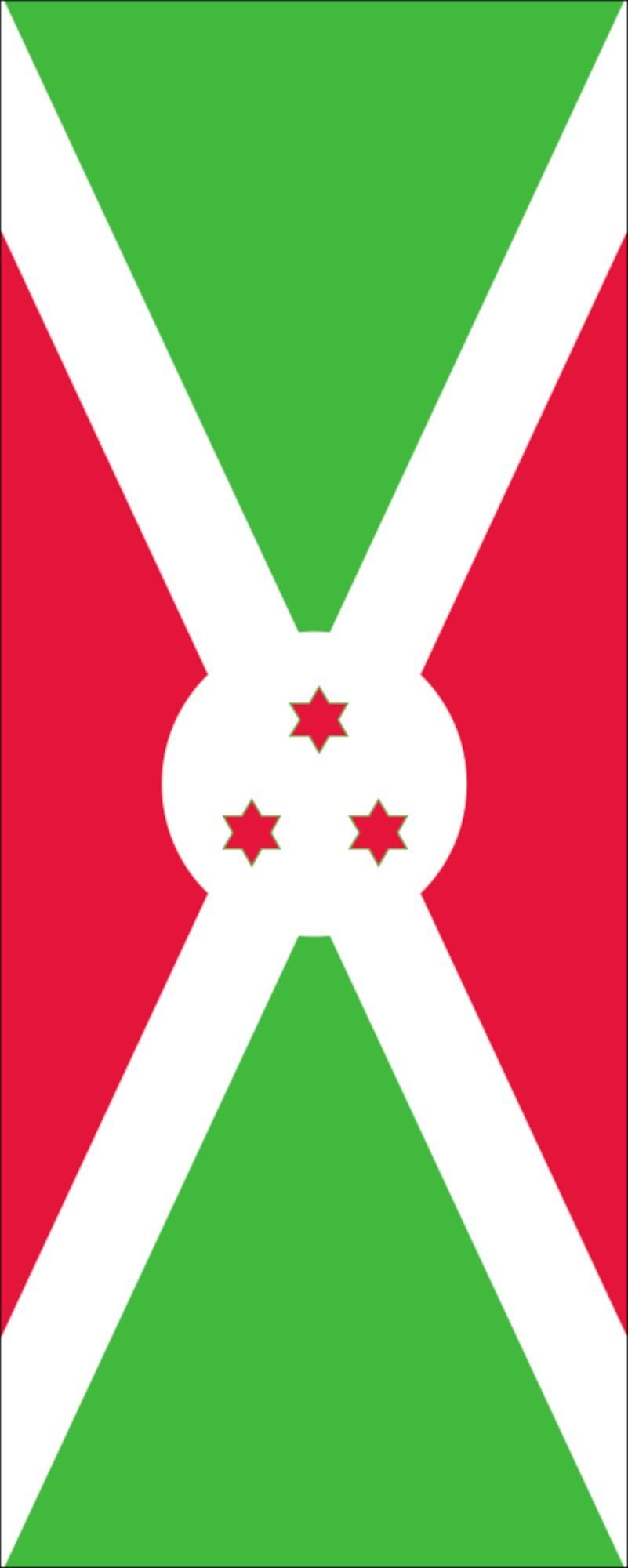 flaggenmeer Flagge Flagge Burundi 110 g/m² Hochformat | Fahnen