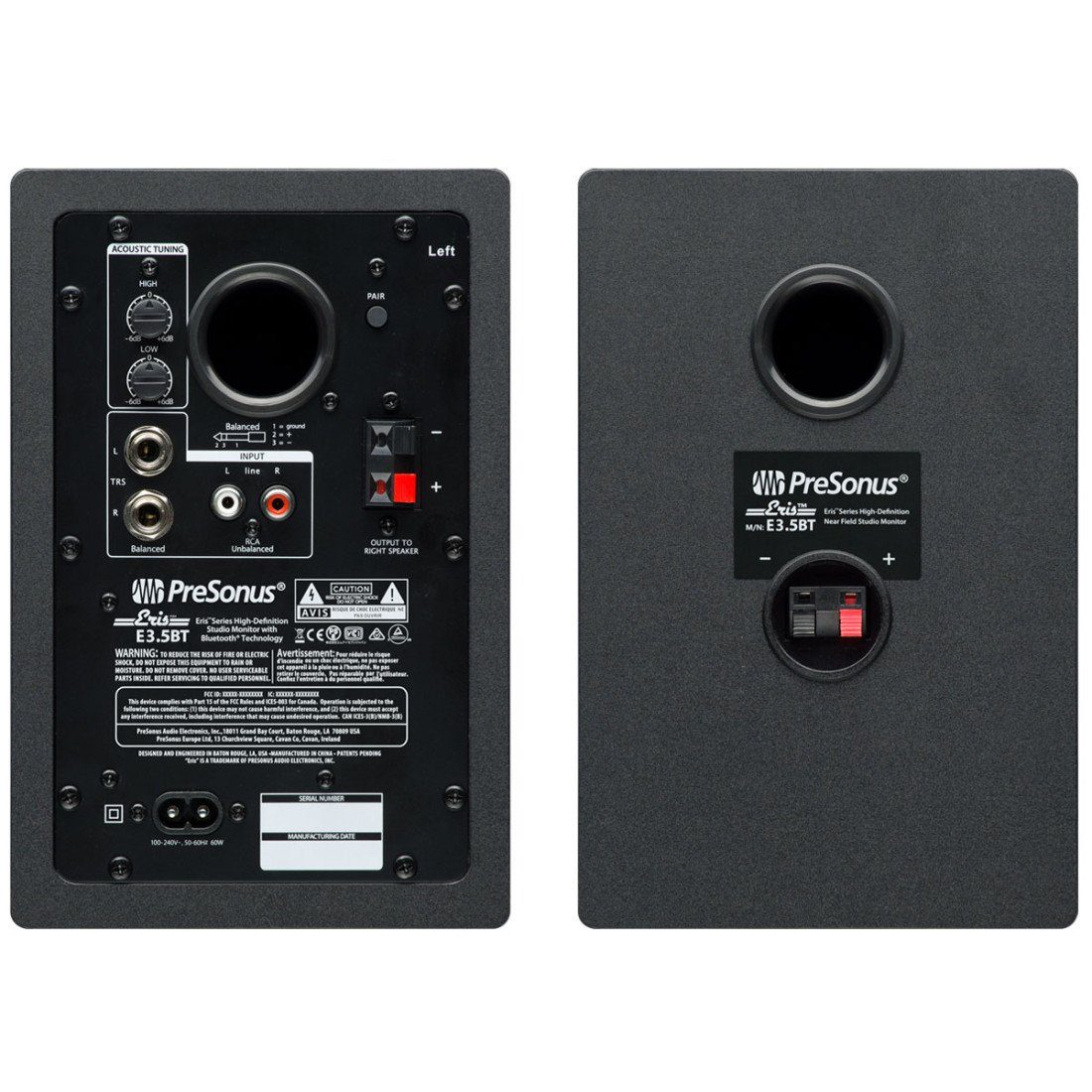 Presonus Presonus Eris 3.5BT mit Schwingungsdämpfer Bluetooth-Lautsprecher (kein, 50 W)