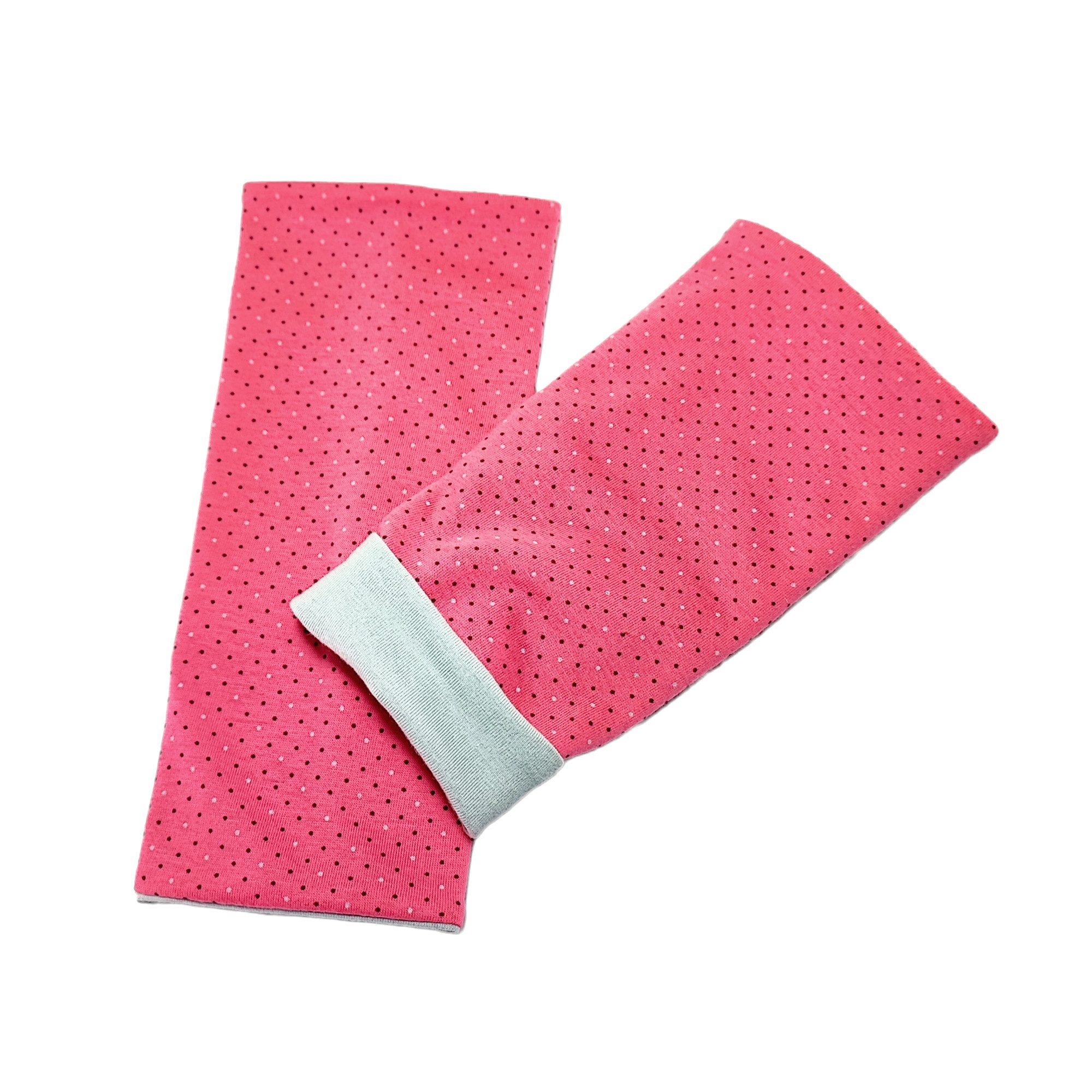 Rosa-Punkte-Hellgrau