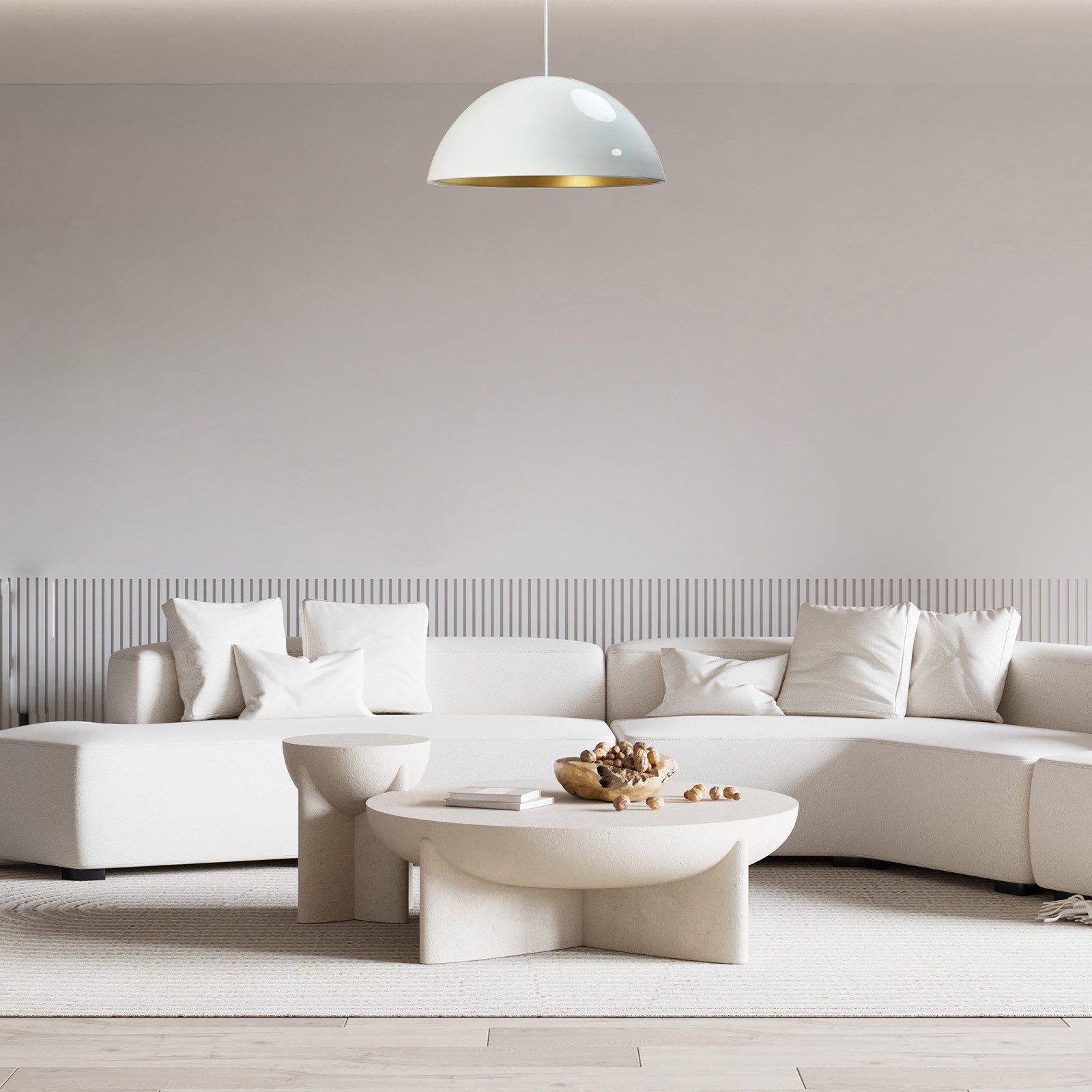 Bamyum Pendelleuchte Bamyum Hängelampe I Lipeo I Ø40 cm E27 Metall Deko Modern Lampe, ohne Leuchtmittel