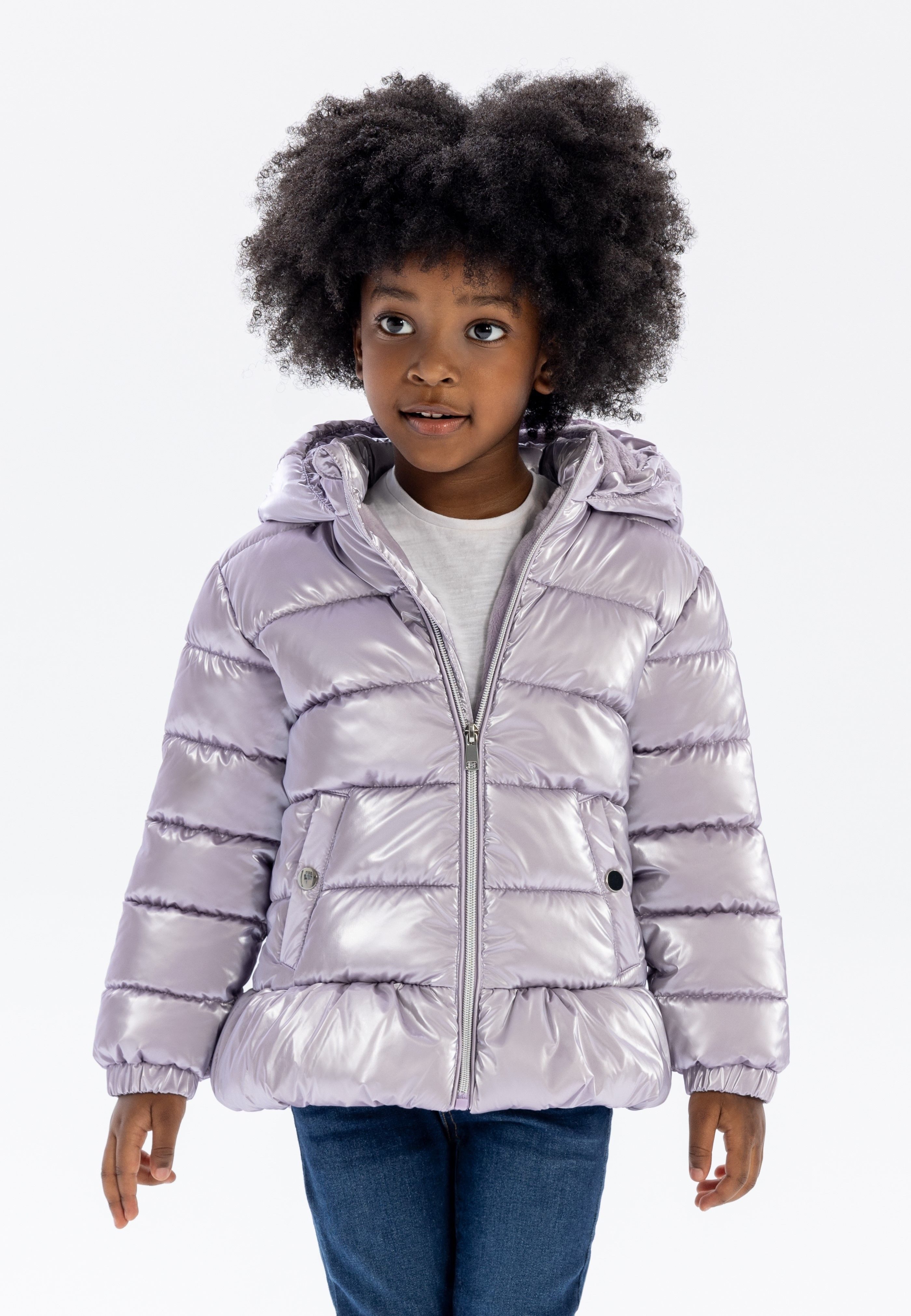 MINOTI Winterjacke Gefütterte Jacke im Metallic-Look, günstig online kaufen