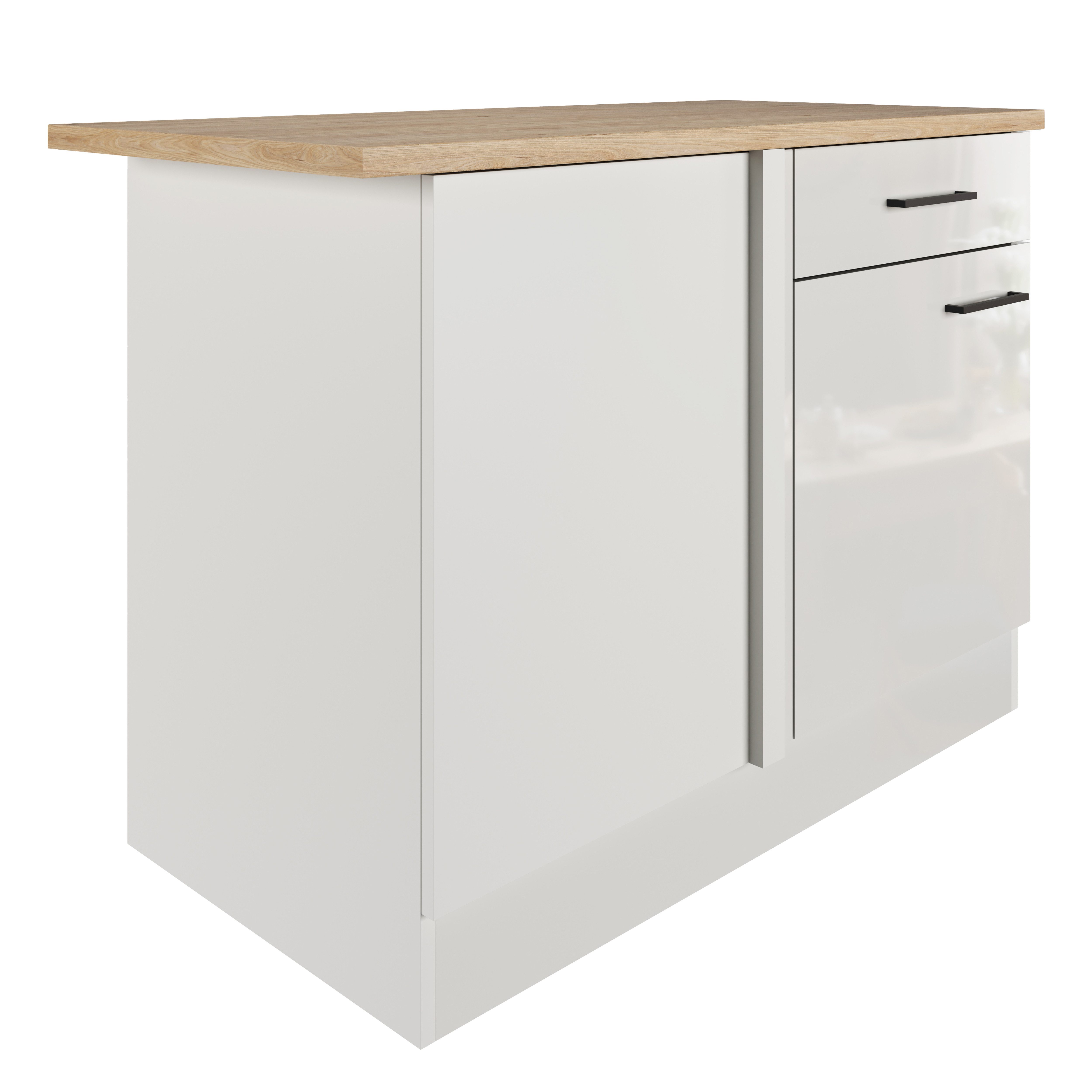 Flex-Well Eckunterschrank Lund (B x H x T) 110 x 85 x 60 cm, individuell kombinierbar