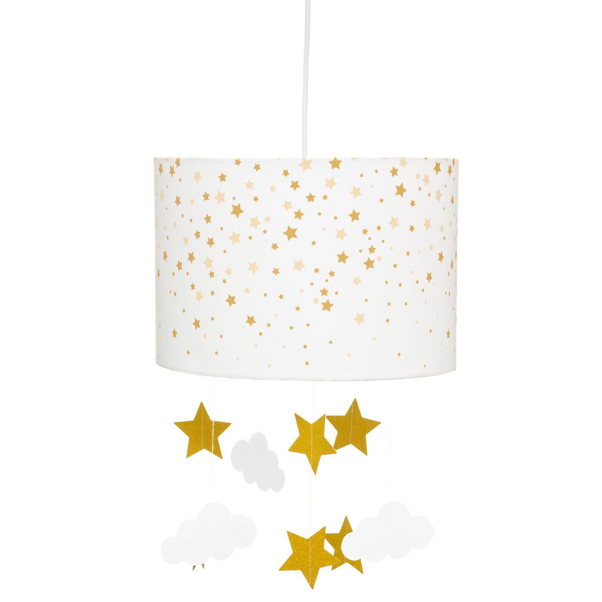 Atmosphera Créateur d'intérieur Dekolicht Hängeleuchte für Kinderzimmer Wolke und Sternen, Ø 30 cm, Leuchte mit Dekofunktion, ohne Leuchtmittel