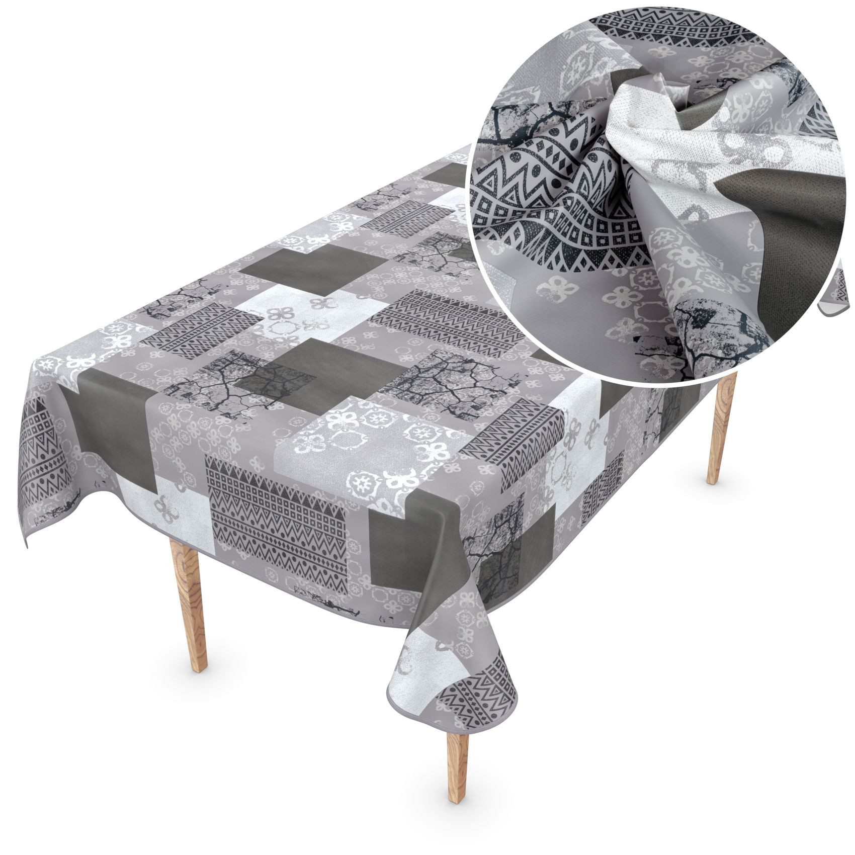 ANRO Tischdecke PVC Freie wie Wachstuch Gartentischdecke extra dünn & robus günstig online kaufen