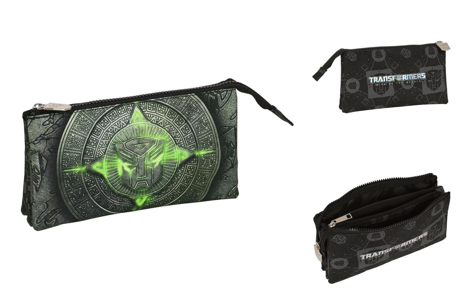Transformers Federtasche Transformers Dreifaches Mehrzweck-Etui Schwarz 22 x 12 x 3 cm