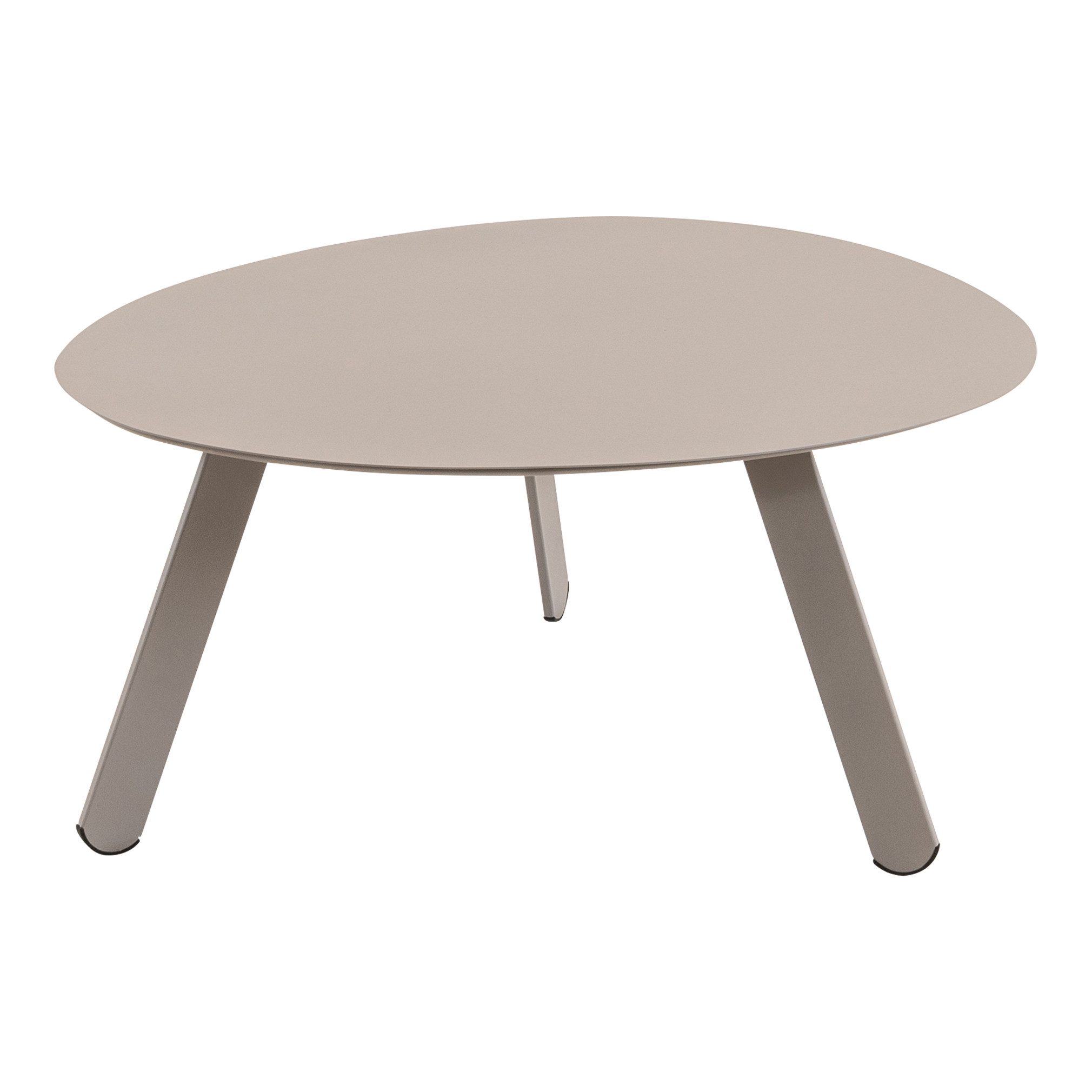 Gartentisch Ovaler Beistelltisch aus Stahl, 74x60x36cm, Belastbar bis 25kg