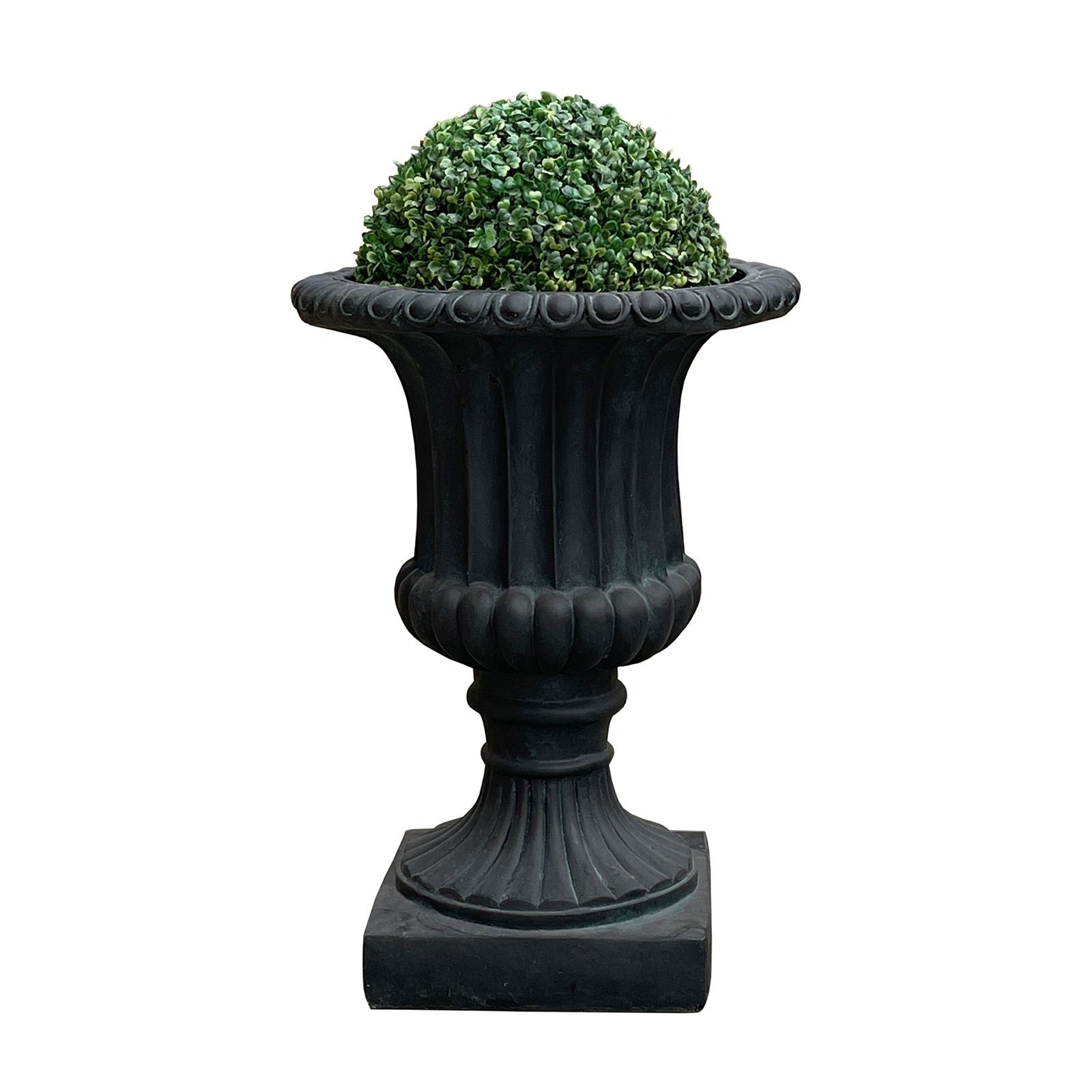 HTI-Living Pflanzkübel Pflanzkübel mit Buchsbaumkugel Athene Dunkelgrau (St günstig online kaufen