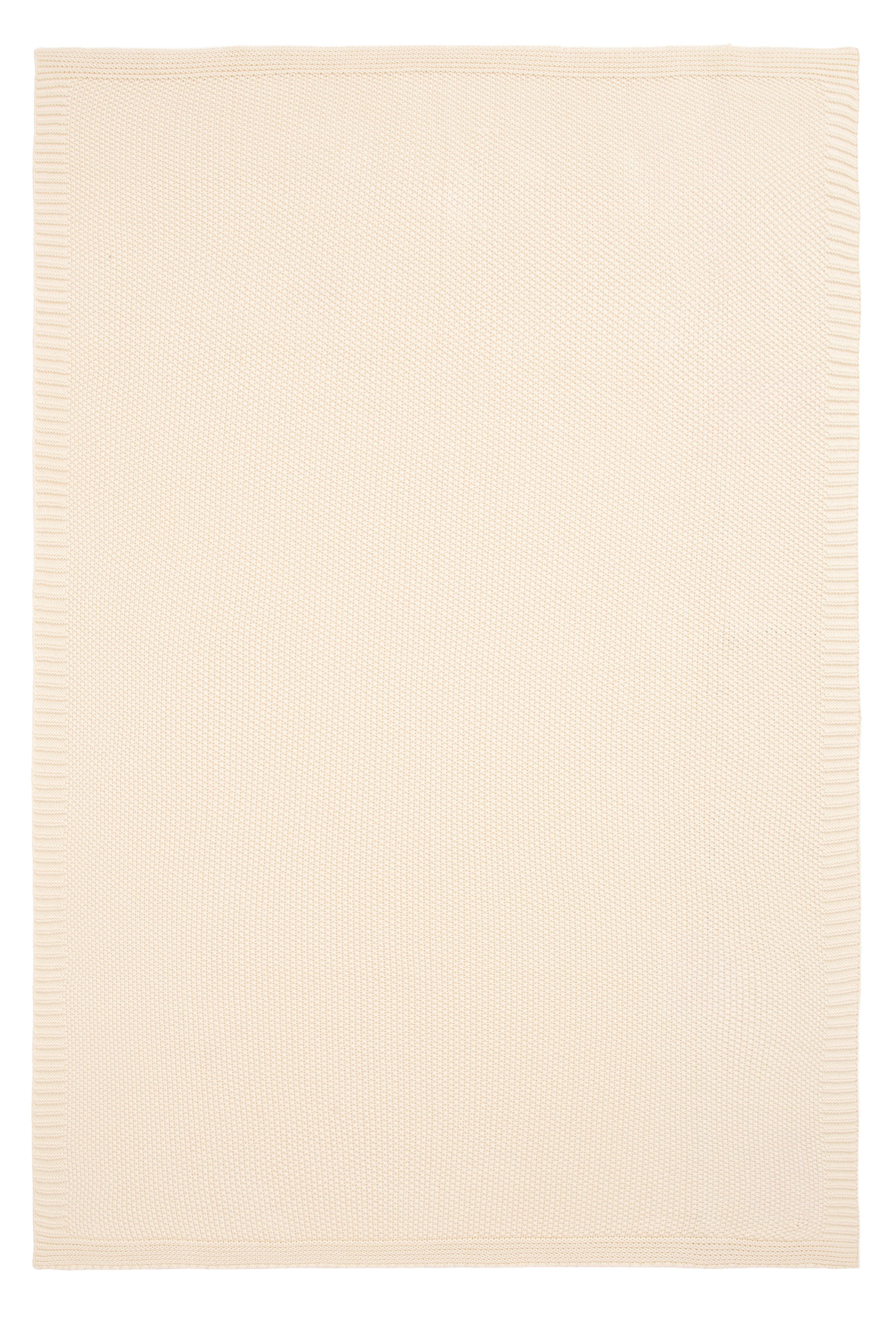 Wohndecke Phelon, OTTO home, 100% Baumwolle, Trendiges Strickmuster, 130 × 170 cm, 540 g/m², weich