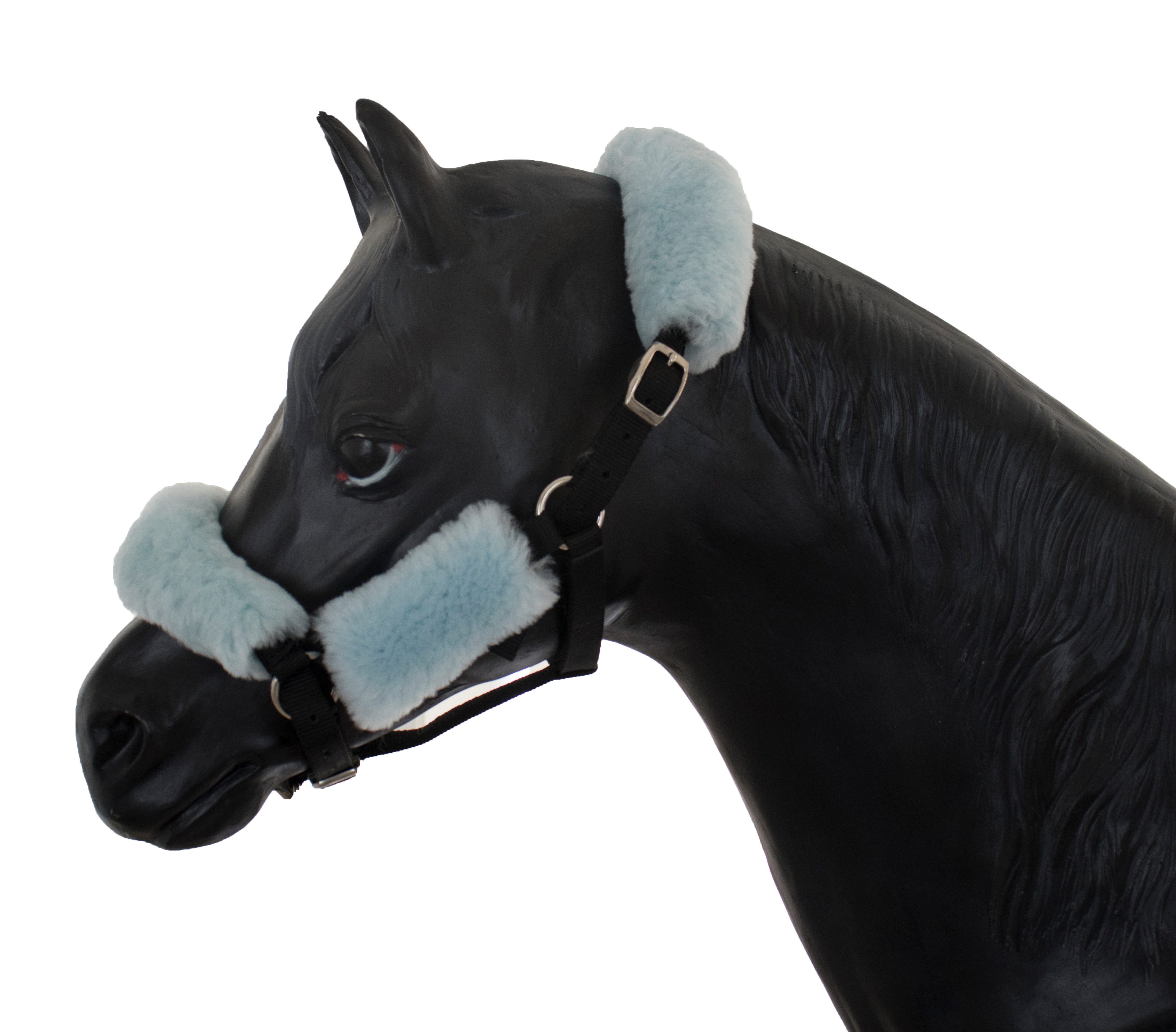 Engel Reitsport Reithalfter SET4 Lammfell Halfter Schoner - Genick, Nasen und Backenschoner, Lammfell