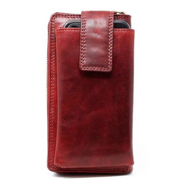 SHG Geldbörse ☼ Damen Leder Börse Portemonnaie, Geldbeutel Brieftasche, Münzfach, Reißverschluss, RFID Schutz