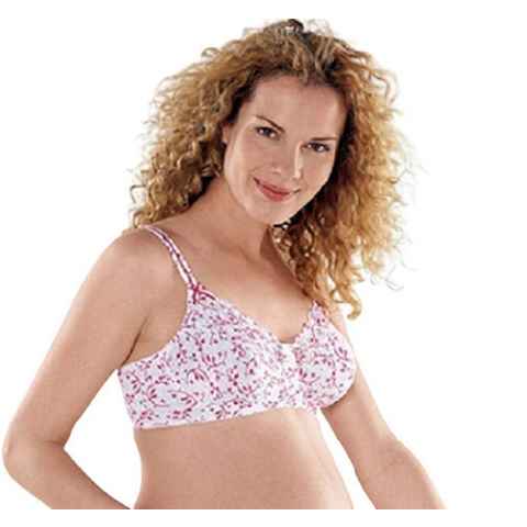 Anita Maternity Schwangerschafts-BH 5031 weiß mit rotem Muster ohne Bügel