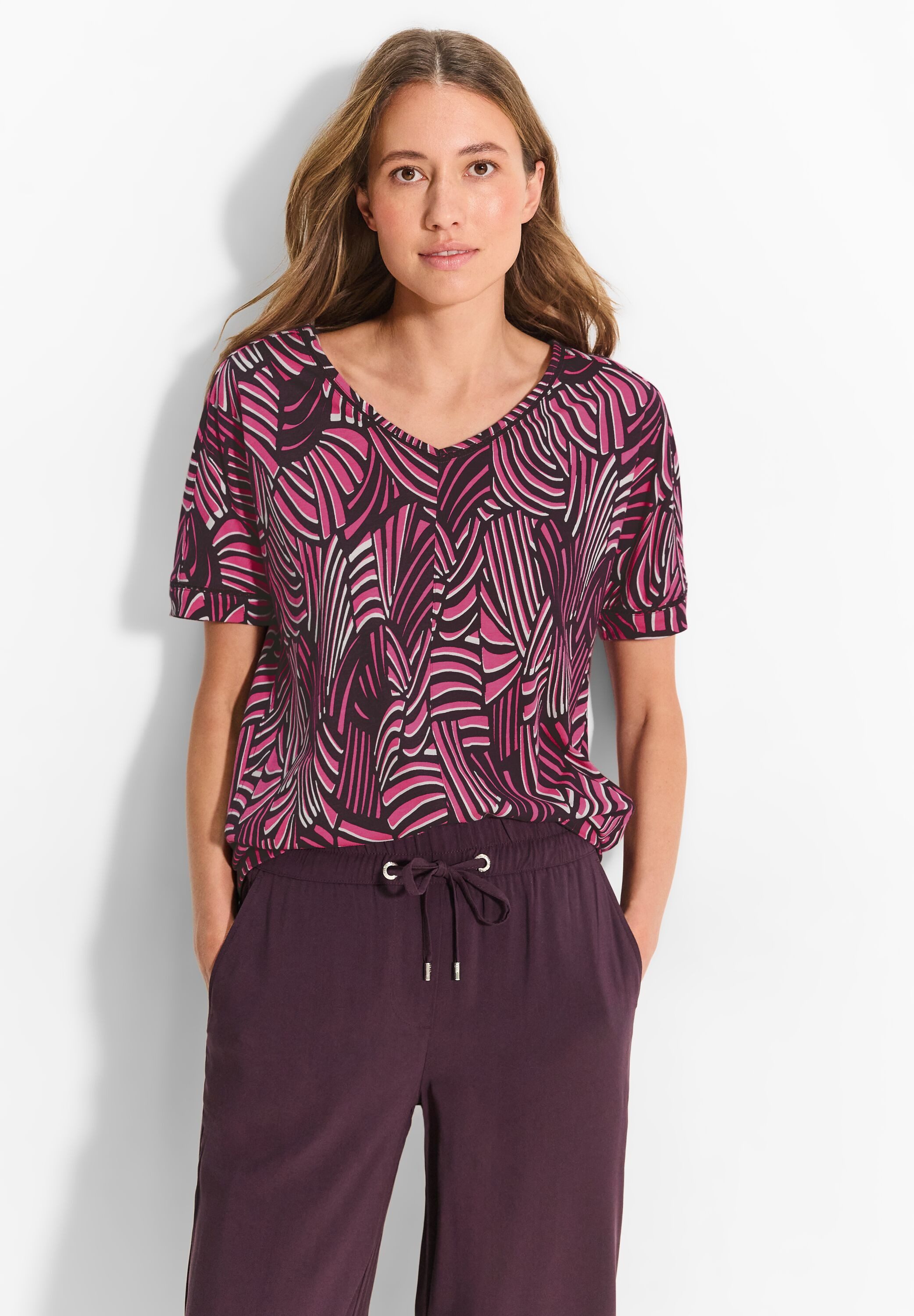 CECIL T-Shirt mit Flammgarn