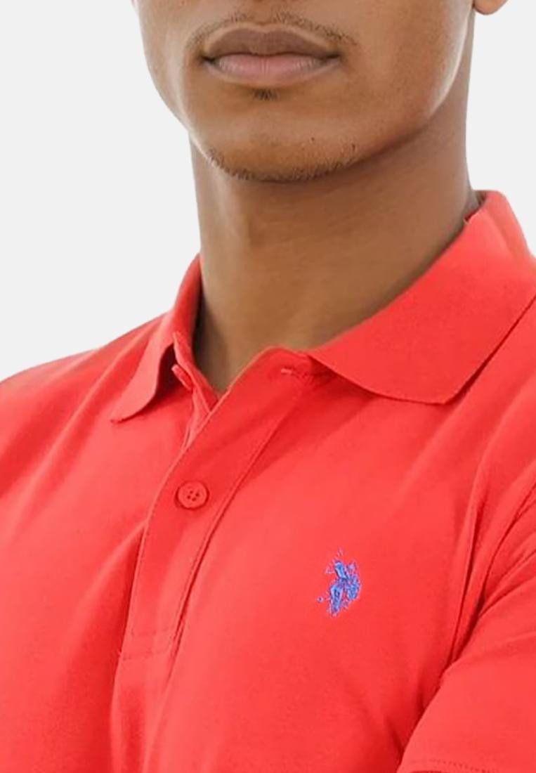 U.S. Polo Assn. Poloshirt USArrchie – Herren Classic Fit kurzarm mit Logo-Stickerei Mit Flachstrick-Kragen, Knopfleiste und elastischer Baumwollmischung – Bild 4 von 5