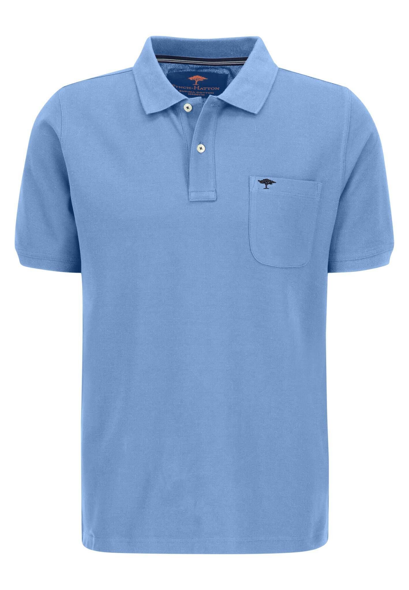 FYNCH-HATTON Poloshirt Herren Poloshirt (1-tlg) bleu (50)