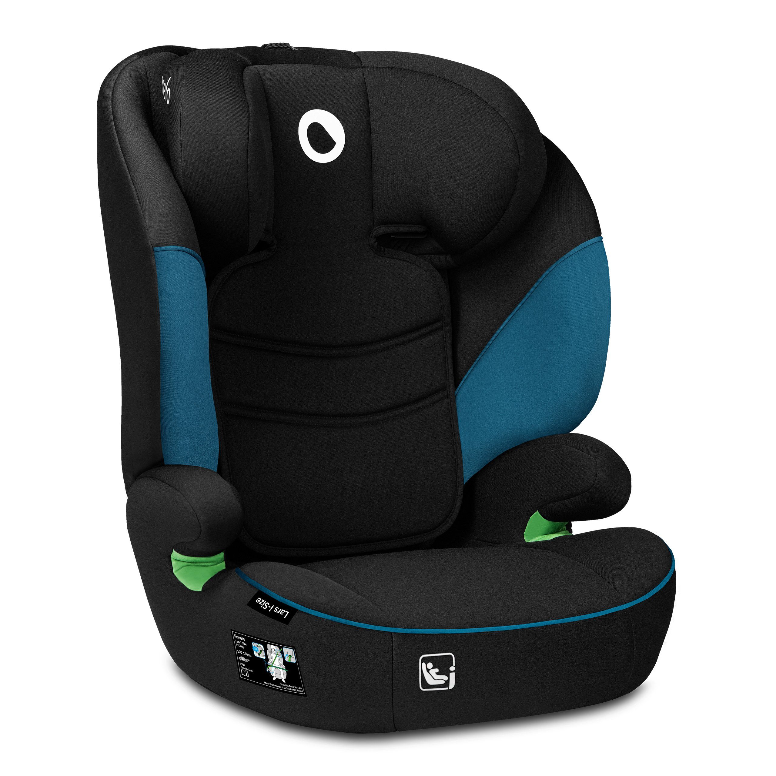 lionelo Autokindersitz LARS I-SIZE, ab: ab 3 Jahre, bis: bis 12 Jahre, ab: 100,00 cm, bis: 150,00 cm, (Set), i-Size / 12-36kg / 100-150 cm / Memory Foam