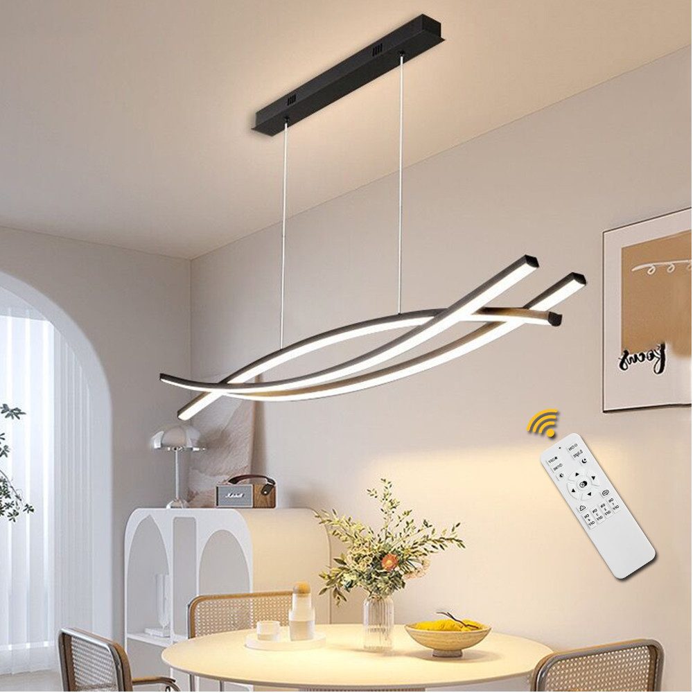 Daskoo LED Pendelleuchte Fernbedienung Ess Wohn günstig online kaufen