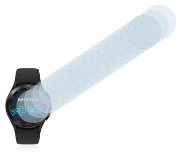 Savvies Schutzfolie für Samsung Galaxy Watch 4 Classic (42mm), Displayschutzfolie, 18 Stück, Folie klar