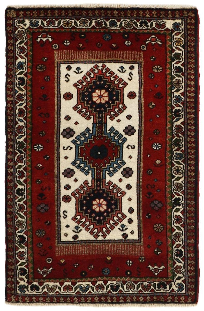Orientteppich Yalameh 62x98 Handgeknüpfter Orientteppich / Perserteppich, Nain Trading, rechteckig, Höhe: 12 mm