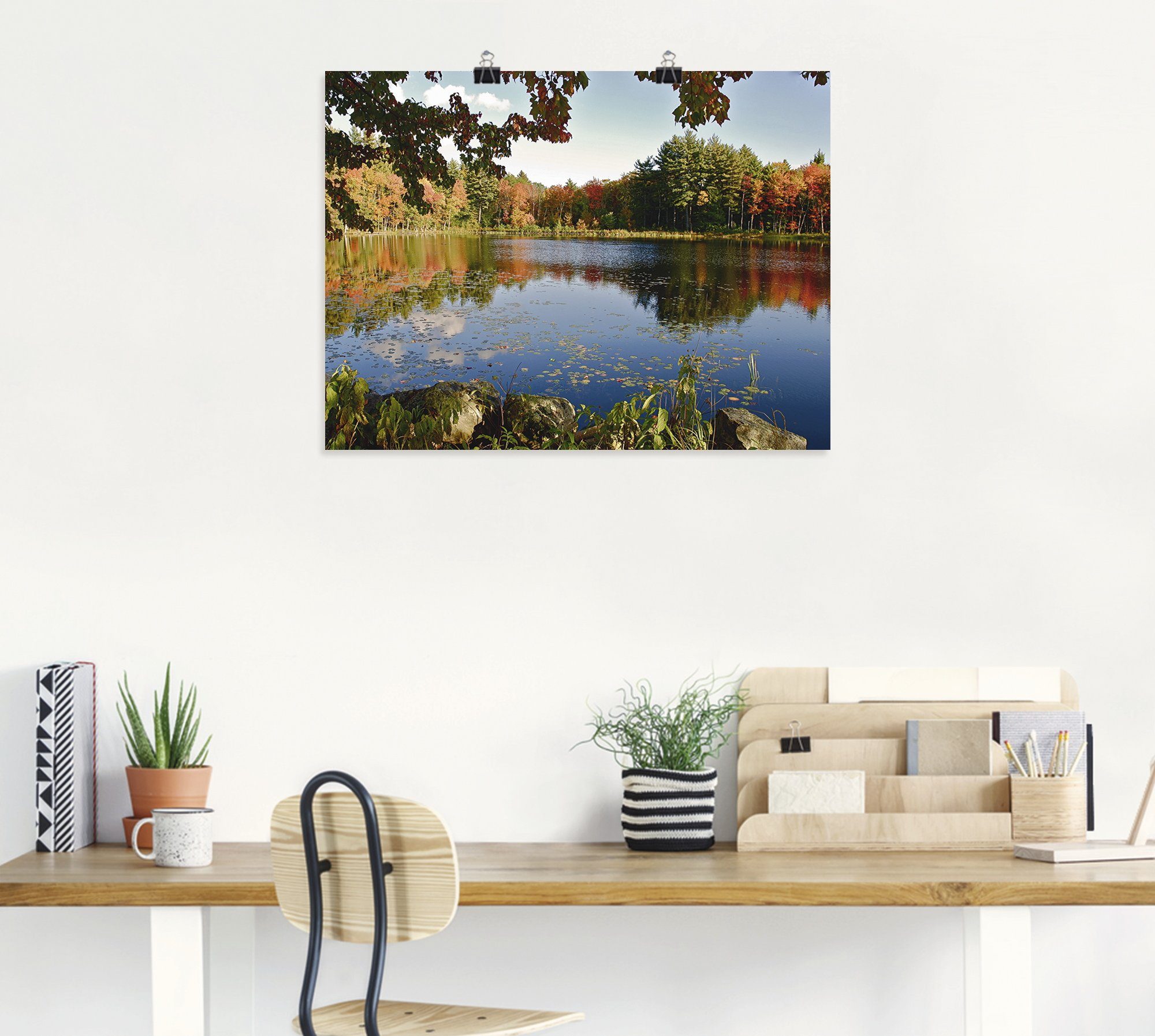 Artland Wandbild »Landschaft New England«, Vier Jahreszeiten (1 Stück), in vielen Größen & Produktarten - Alubild / Outdoorbild für den Außenbereich, Leinwandbild, Poster, Wandaufkleber / Wandtattoo auch für Badezimmer geeignet-kaufen