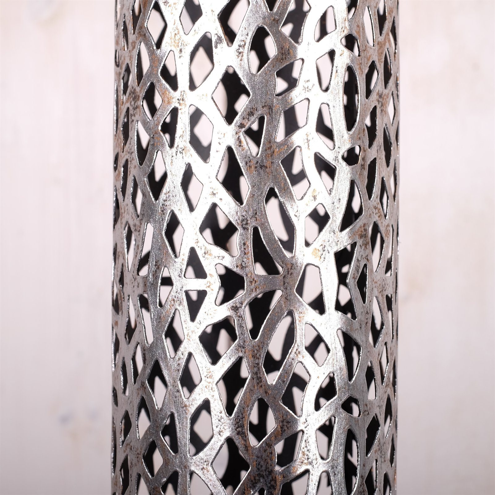 DESIGN DELIGHTS Kerzenständer KERZENSTÄNDER SET "ETERNAL", Metall 80/100 cm, antik-silber