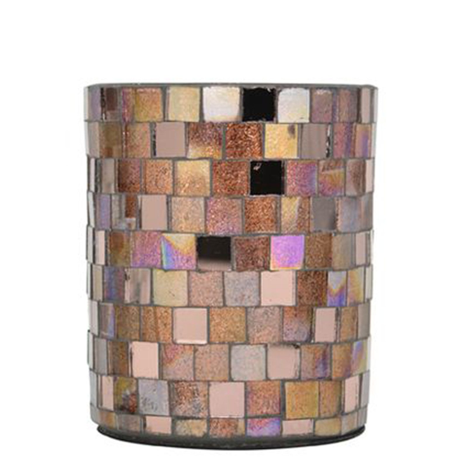 Exner GmbH Garten- & Wohnaccessoires Windlicht WindLicht MOZAC - Glas - 8x8x9,5 cm