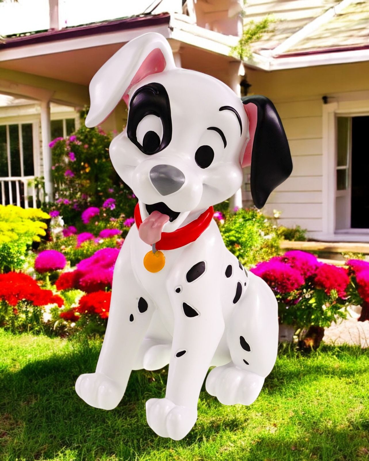 Disney Gartenfigur Dalmatiner-Welpe Patch 30cm Wetterfeste Disney Dekoration 41,5 cm