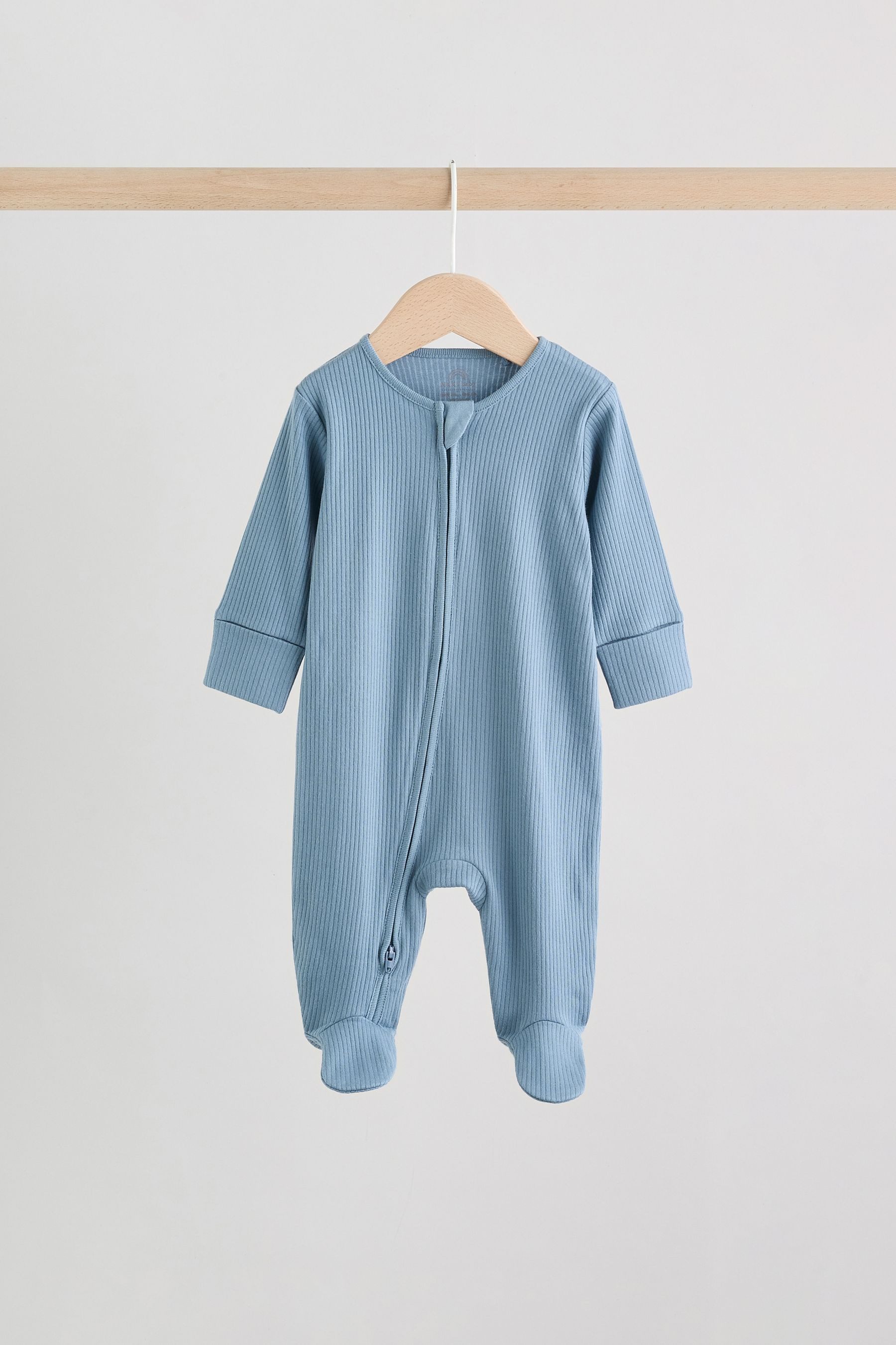 Next Schlafoverall 3er-Pack Babystrampler Zwei-Wege-Reißverschluss (3-tlg)