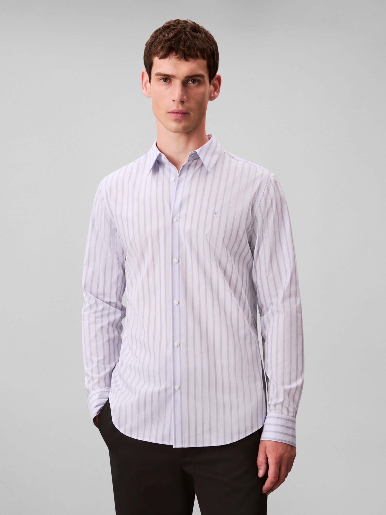 Businesshemd LS MULTI STRIPE STRETCH SLIM SHI