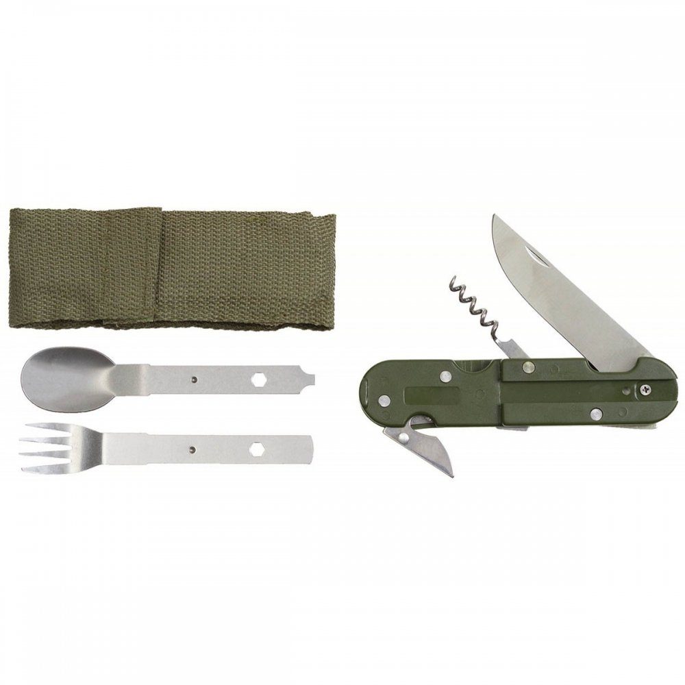 MFH Besteck-Set Essbesteck, 3-teilig, klappbar (3-tlg), Edelstahl, klappbar