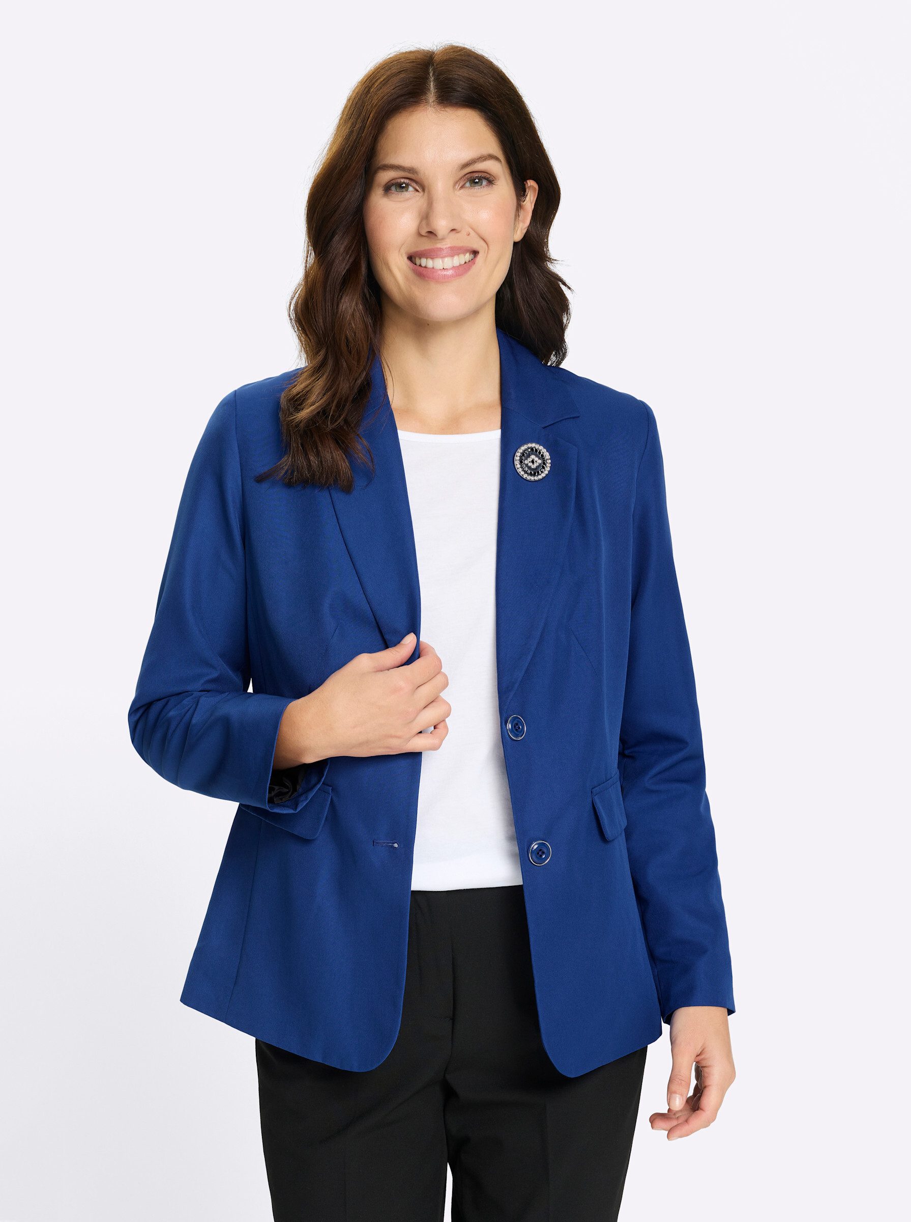 Sieh an! Blusenblazer Blazer Langarm günstig online kaufen