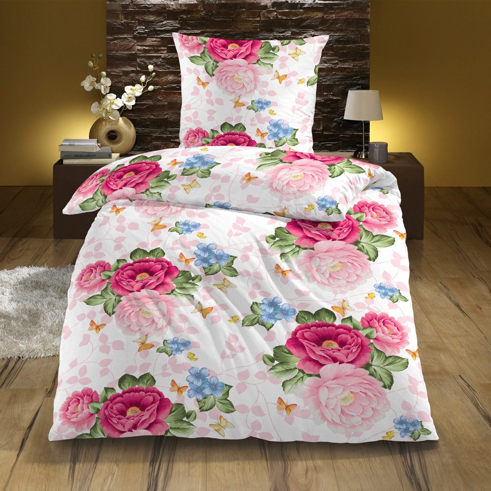 MESANA Bettwäsche, Satin, 2 teilig