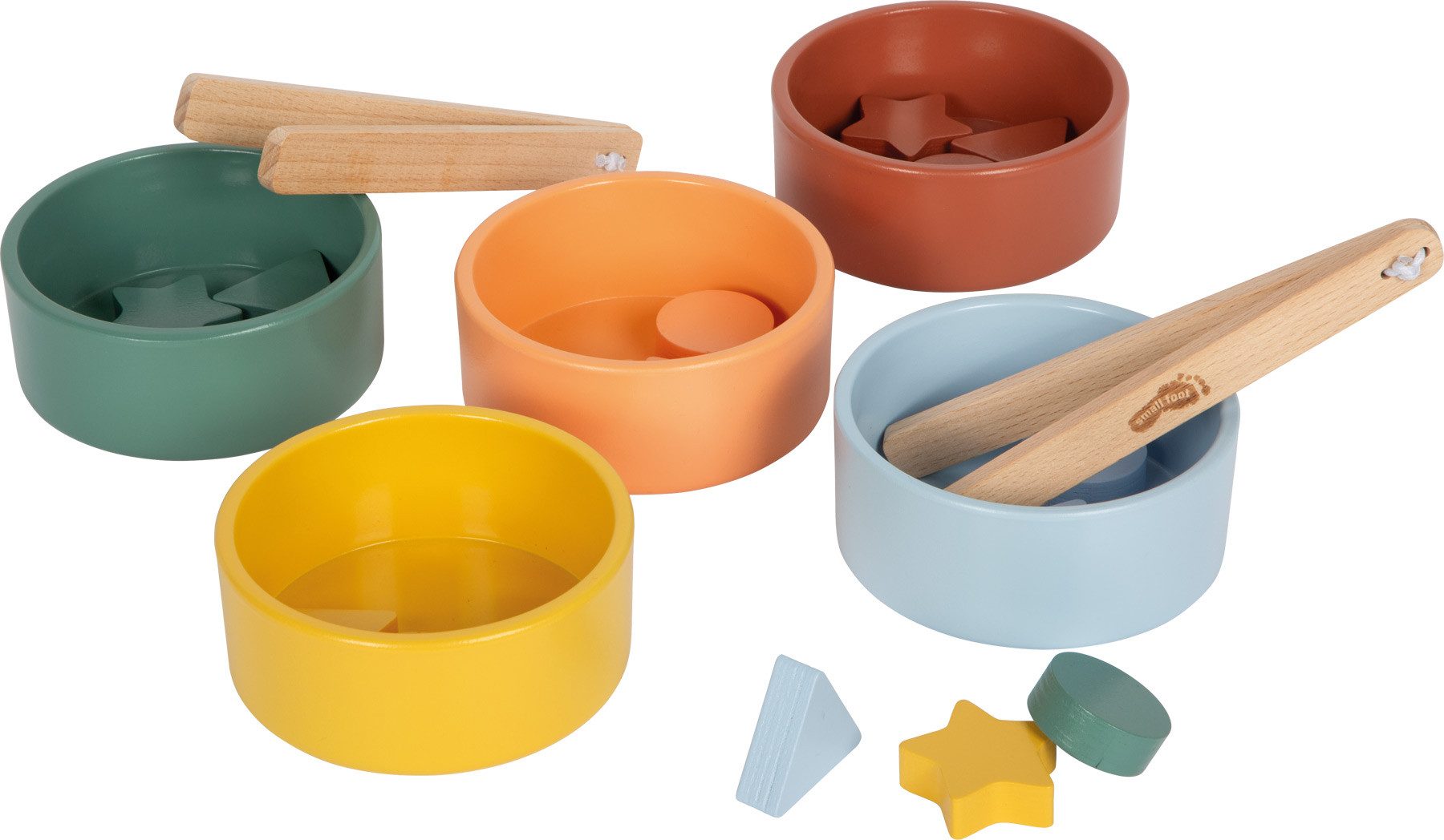 Small Foot Steckspielzeug Sortierspiel Montessori mit Zange