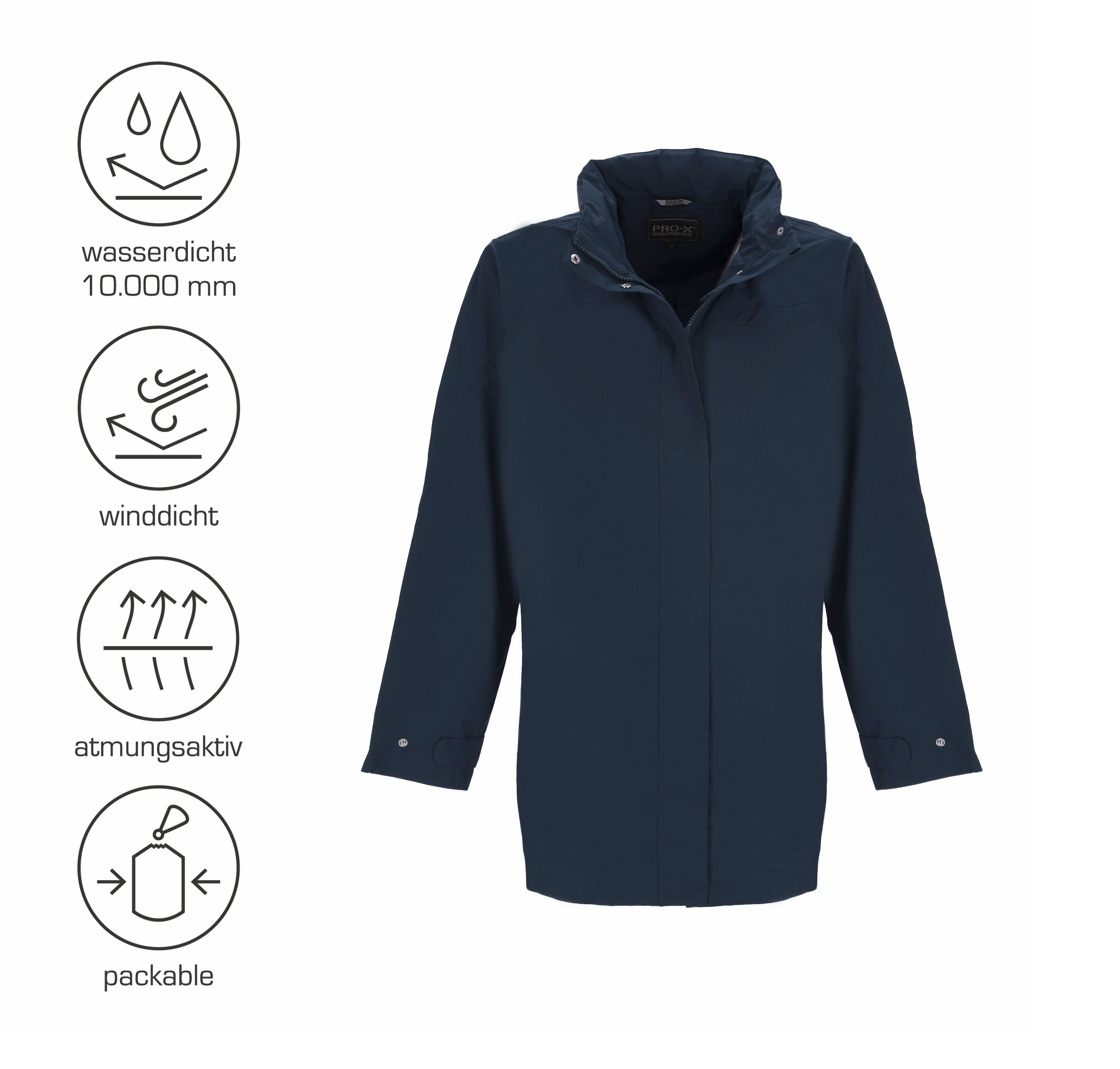 PRO-X ELEMENTS Regenmantel JENNA Atmungsaktiv