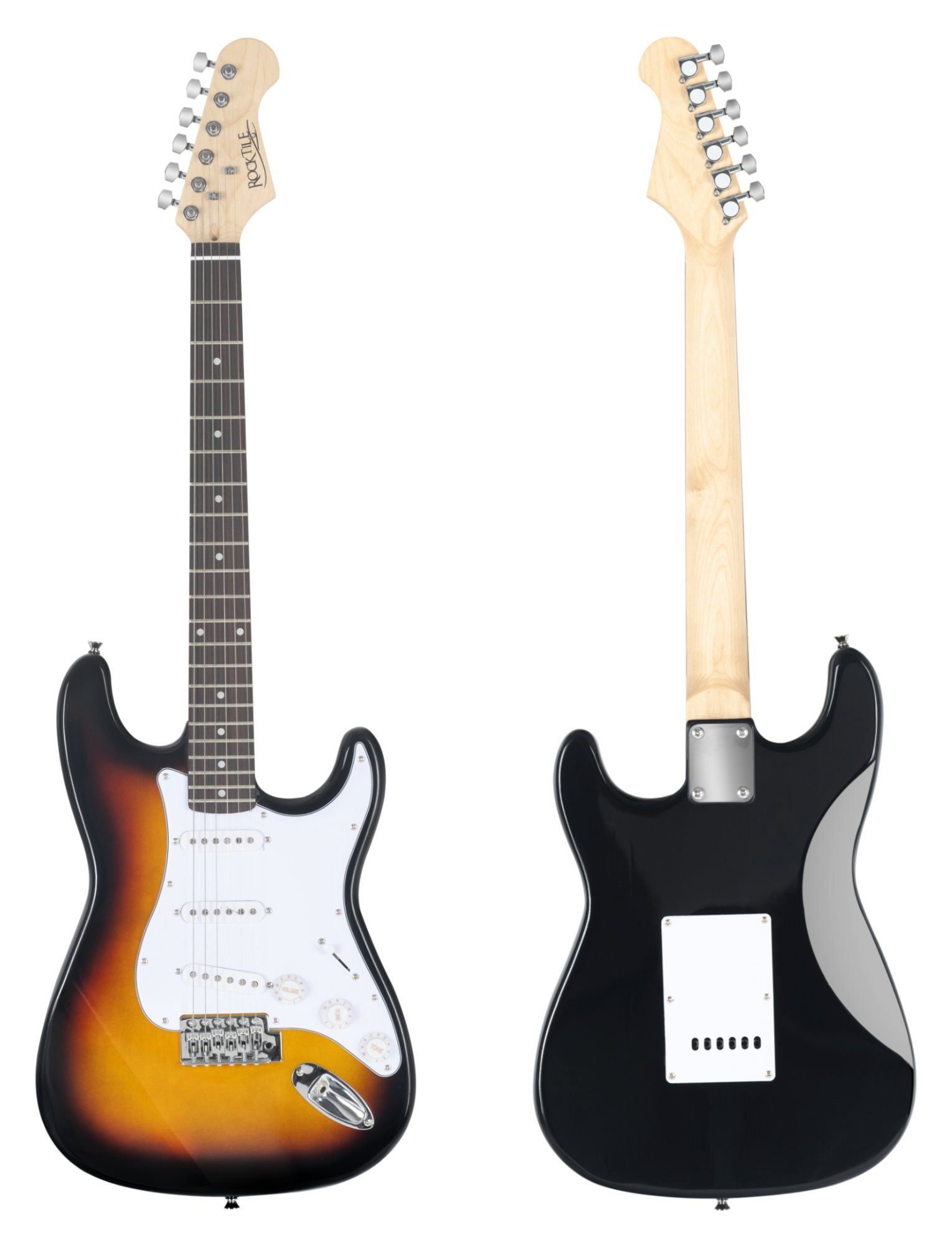 Rocktile E-Gitarre ST-Pack Komplettset E-Gitarre - Ideal für kommende Gitarren-Stars!, Komplettset, inkl. 10 Watt (RMS) Verstärker und Stimmgerät